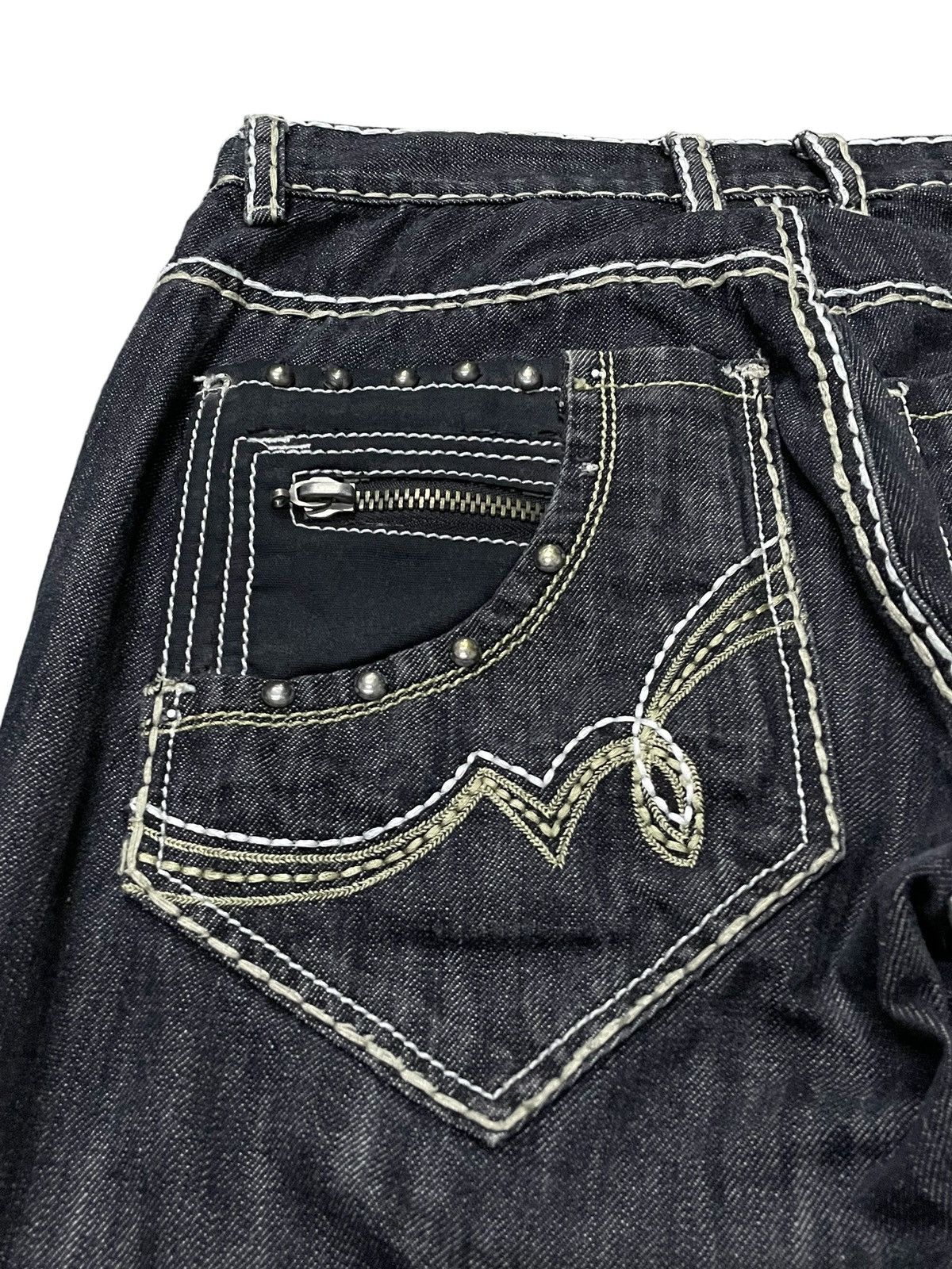 Designer × Japanese Brand Victorious Japan Heavy Thick Stitch Stud Large Poket Jeans Size US 34 / EU 50 - 17 Thumbnail