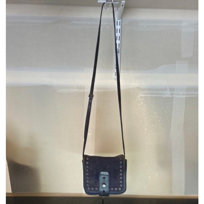 Lucky Brand Lucky Brand rose suede distressed leather blue crossbody Size ONE SIZE - 2 Thumbnail