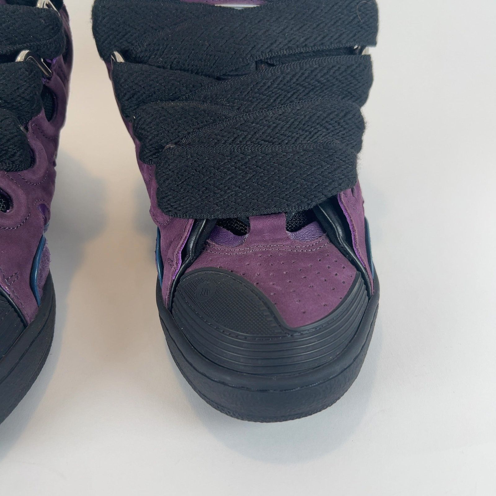 Lanvin Lanvin 'Curb' Suede Low-Top Sneakers Size US 7 / EU 40 - 4 Thumbnail