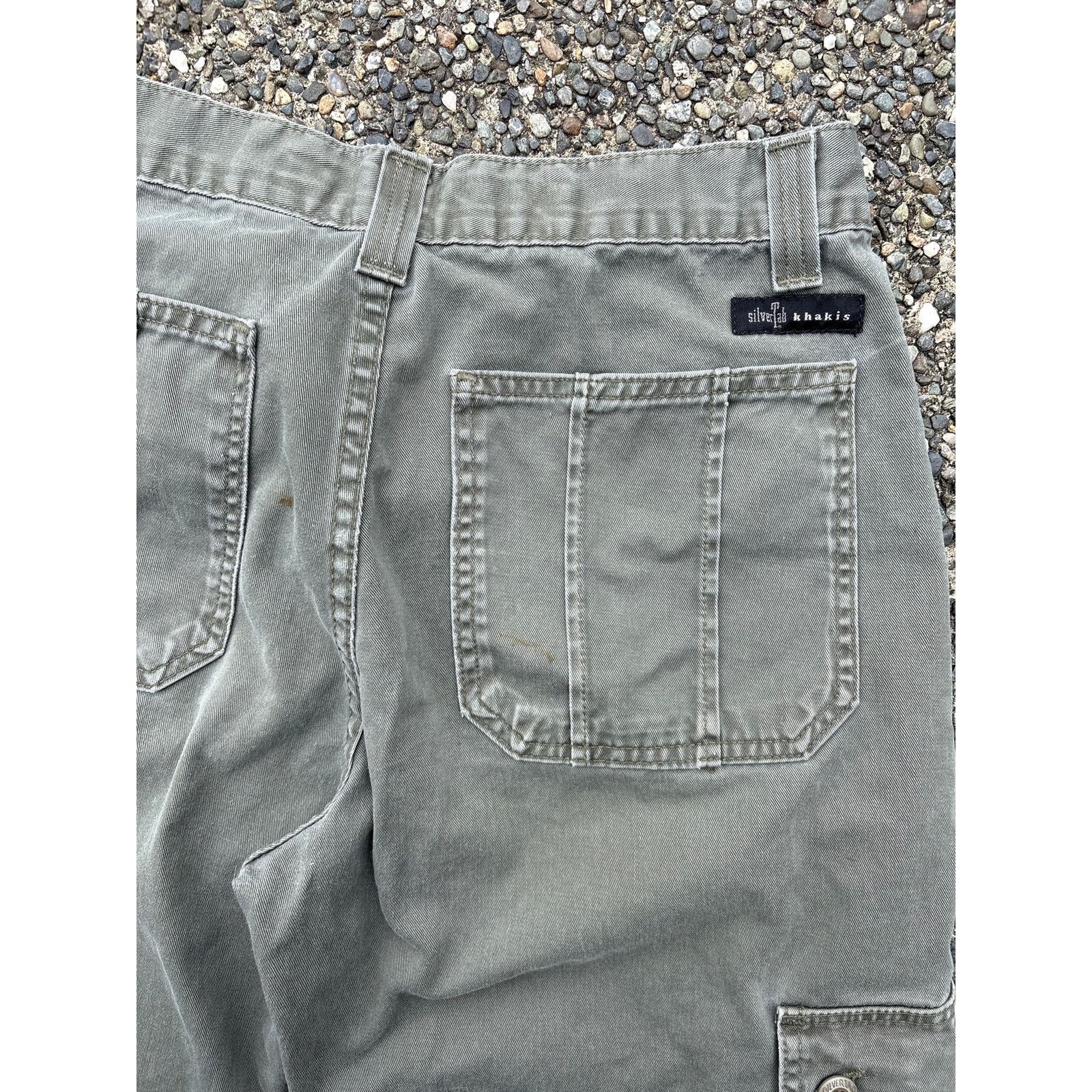 Levi's Vtg Levi’s SilverTab Khakis Cargo Green faded grunge 29x32 Size US 29 - 5 Thumbnail