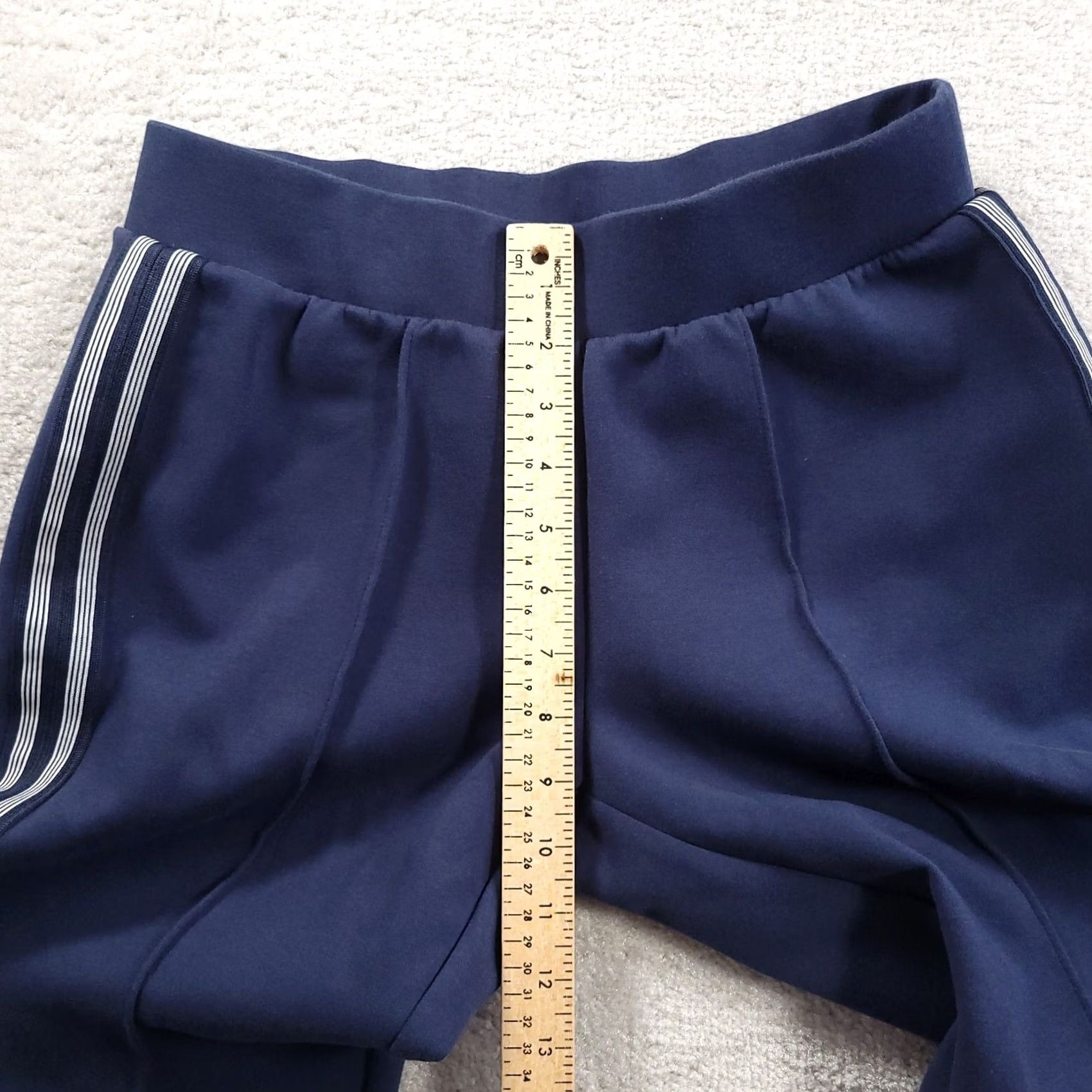 Avia Avia Womens Travel Pants Blue Striped Zip Pockets Small Ankle Tapered Leg Barred Back Zip Size 28" / US 6 / IT 42 - 7 Thumbnail