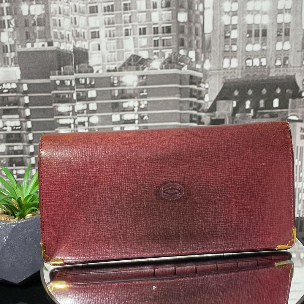 Cartier Authentic Cartier Leather Wallet Size ONE SIZE - 4 Thumbnail