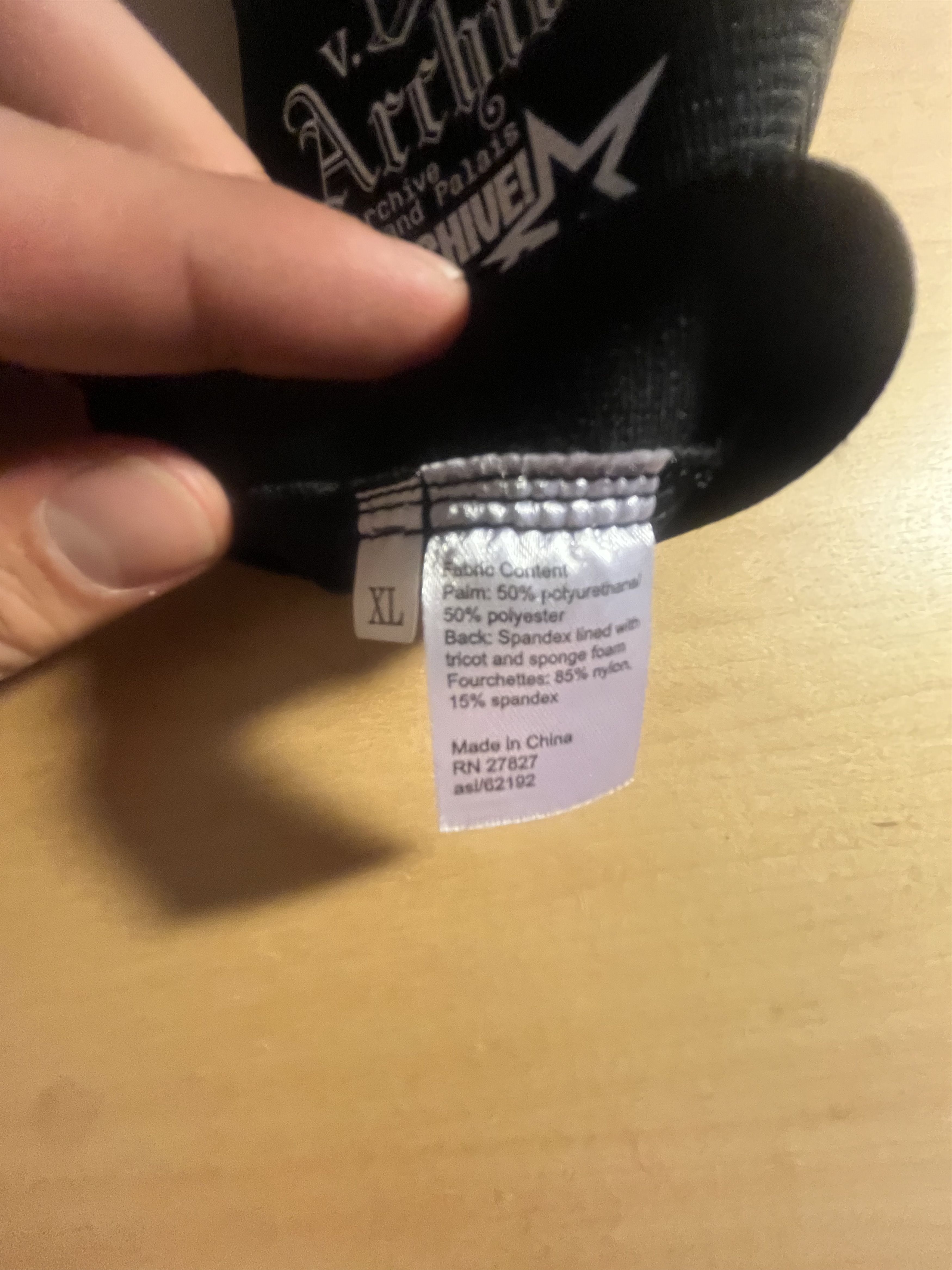 Virgil Abloh BLACK GLOVE VIRGIL ABLOH ARCHIEVE Size ONE SIZE - 3 Thumbnail