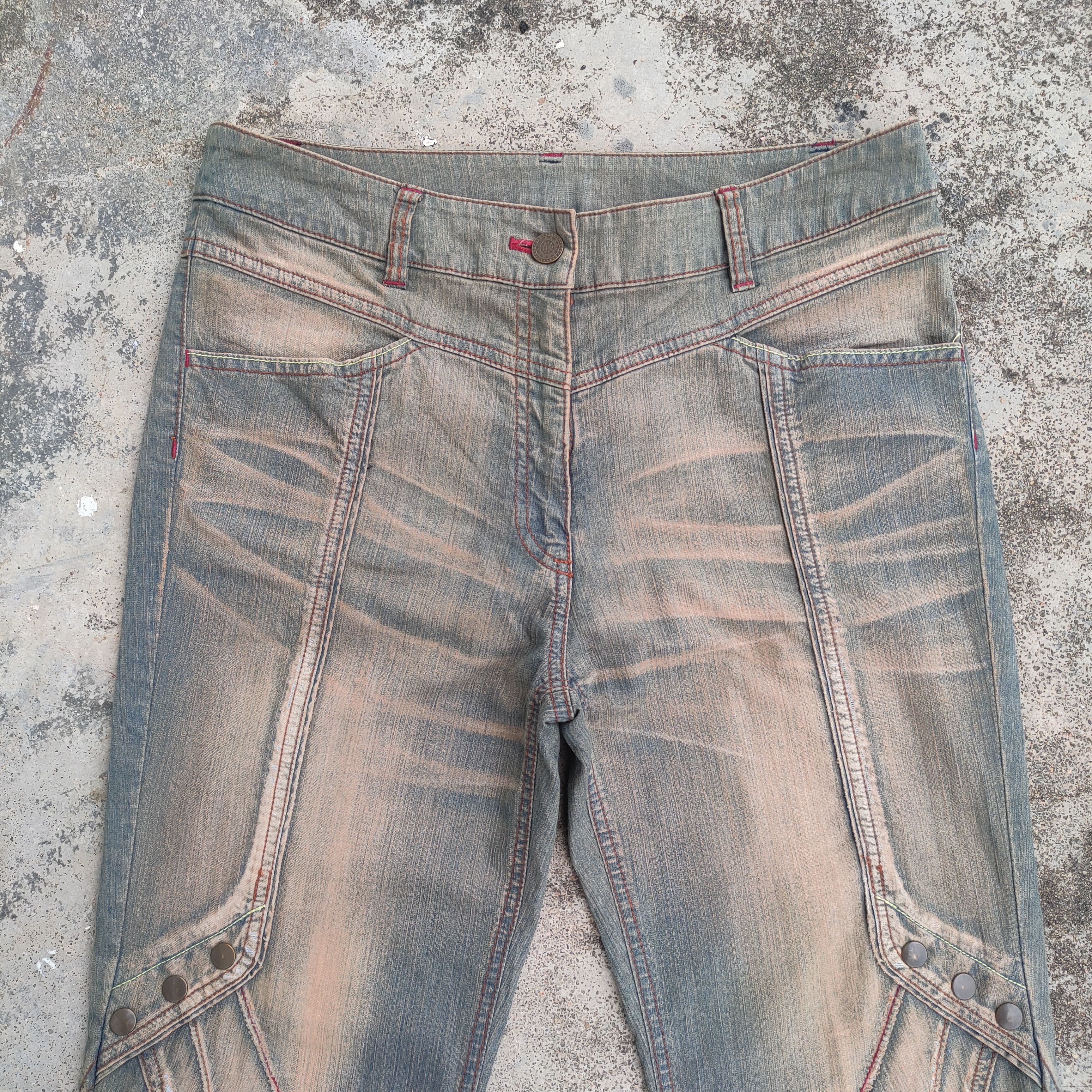 Japanese Brand × Jean × Rusty VINTAGE ROSSES WOMAN FLARE RUSTY JEAN DENIM PANTS Size US 30 / EU 46 - 2 Thumbnail