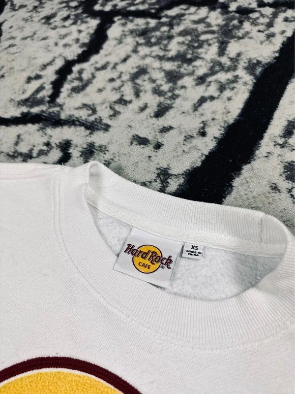 Hard Rock Cafe Hard Rock Cafe Amsterdam XS crewneck sweatshirt white logo Size XS / US 0-2 / IT 36-38 - 4 Thumbnail