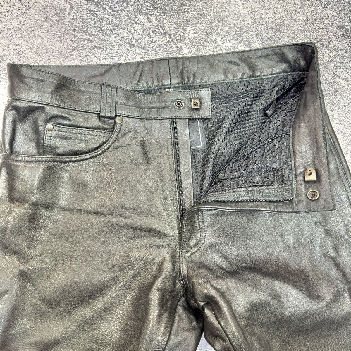 Genuine Leather Cima Schlier Black Genuine Leather Pants 50 size (33) Size US 32 / EU 48 - 5 Thumbnail