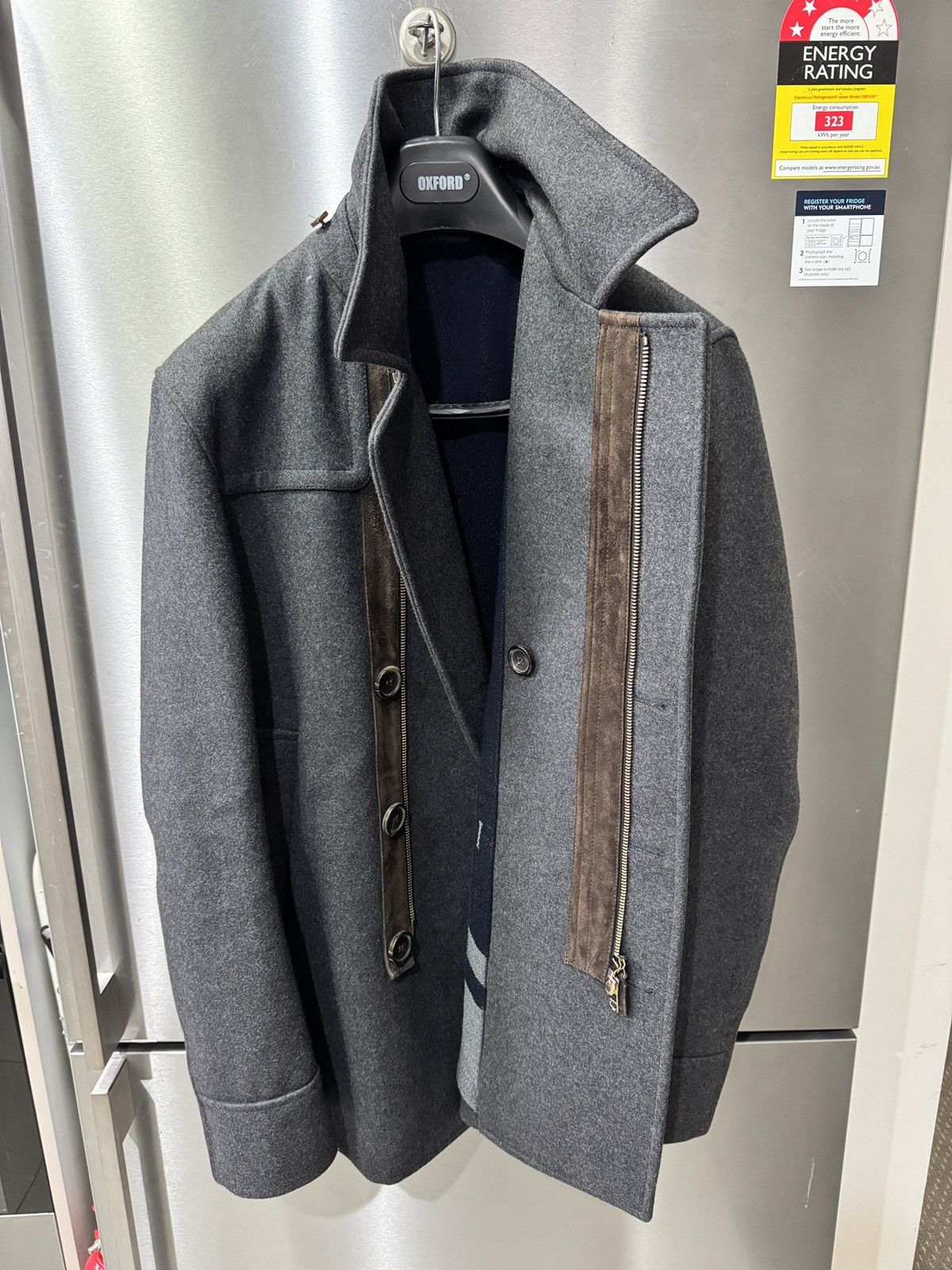 Gucci Firenze Men’s Military Coat Grey 50 268604 Z5104 Size US M / EU 48-50 / 2 - 1 Thumbnail