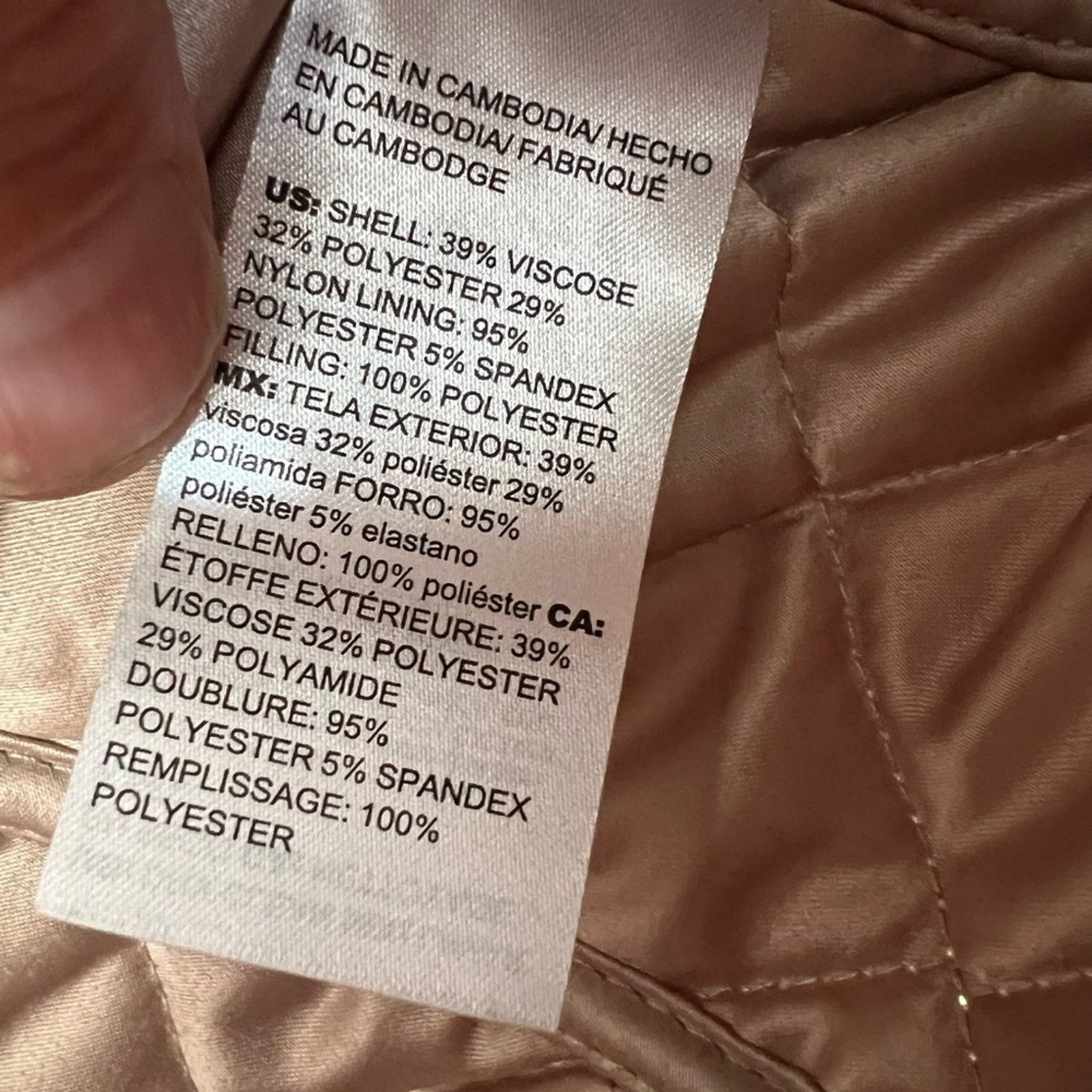 Chicos CHICO'S Women's Jacket Coat Size 0/2 Quilted Metallic Python Size XS / US 0-2 / IT 36-38 - 7 Thumbnail