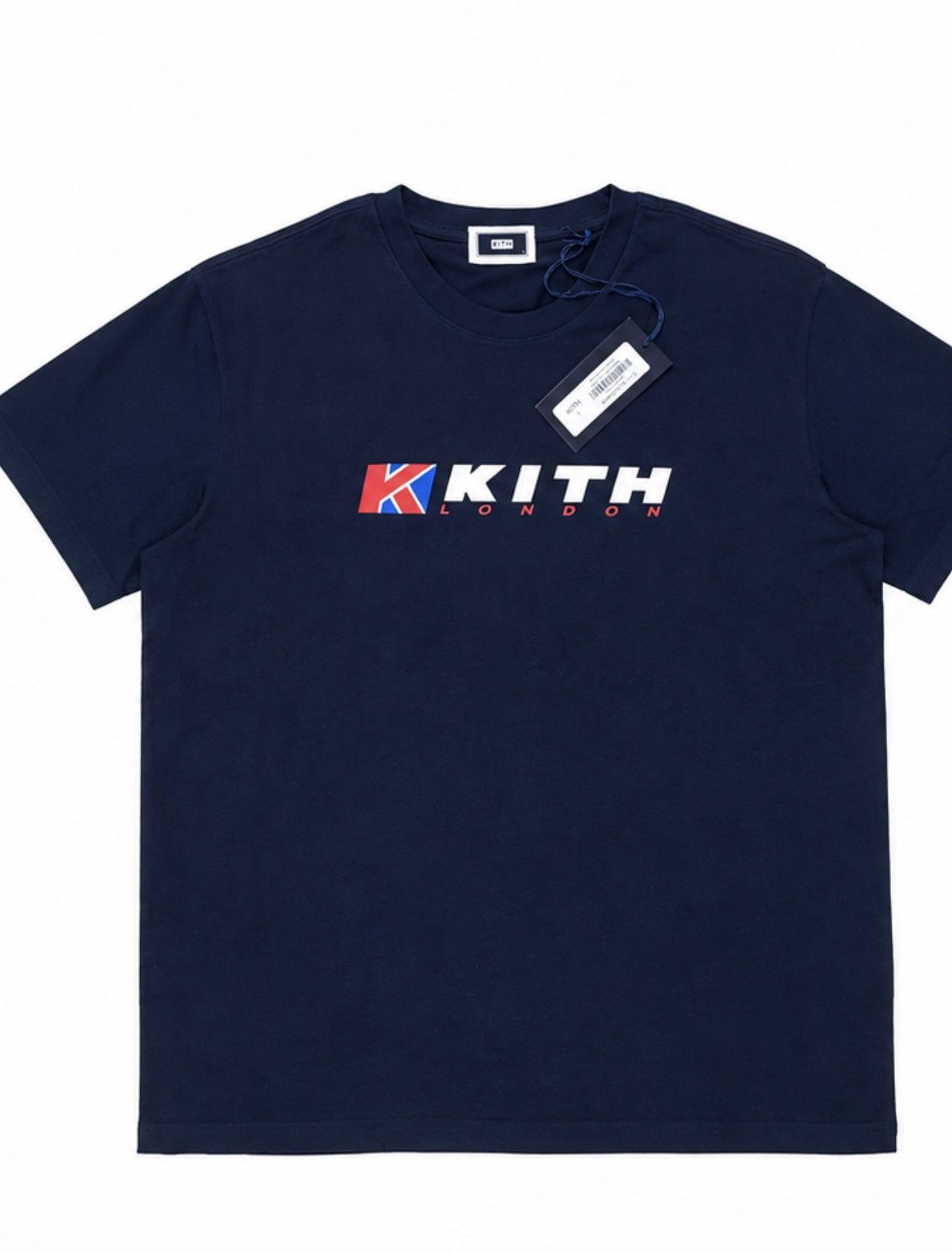 Kith Kith Begonia Floral Serif Logo Tee Nocturnal Small | Grailed