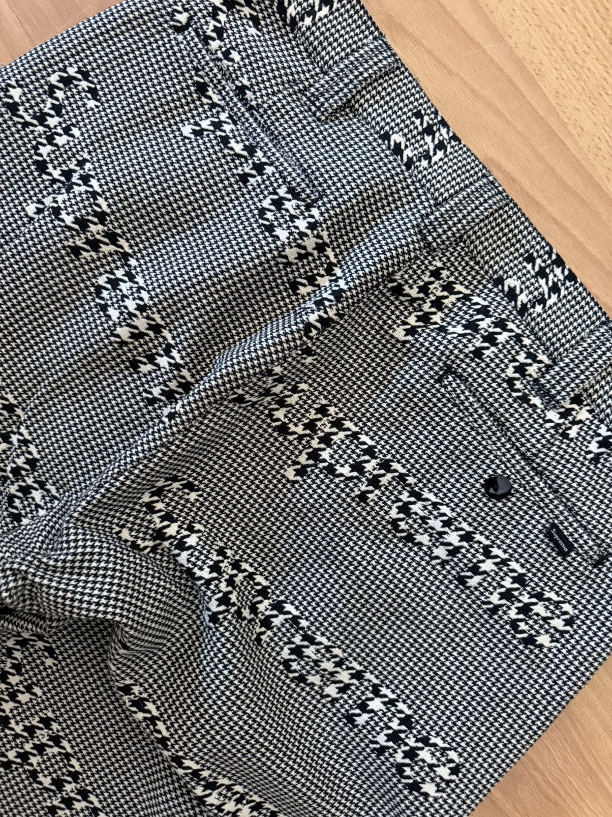 Supreme FW20 Supreme Black houndstooth work pant size 32 pants W32 Size US 32 / EU 48 - 9 Thumbnail