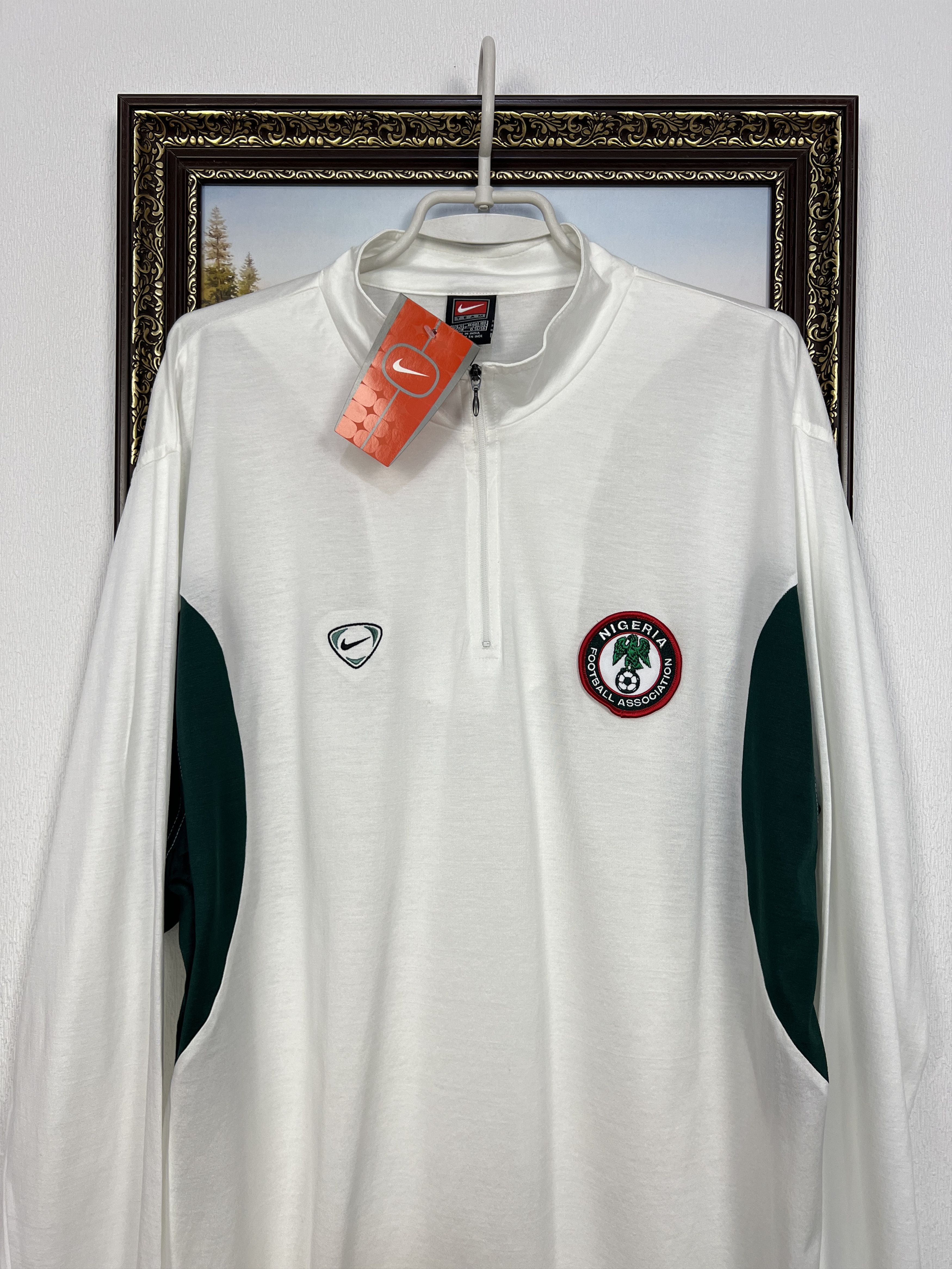 Nike Vintage 90's Nike Nigeria Football Shirt Long Sleeve Size US XL / EU 56 / 4 - 2 Thumbnail