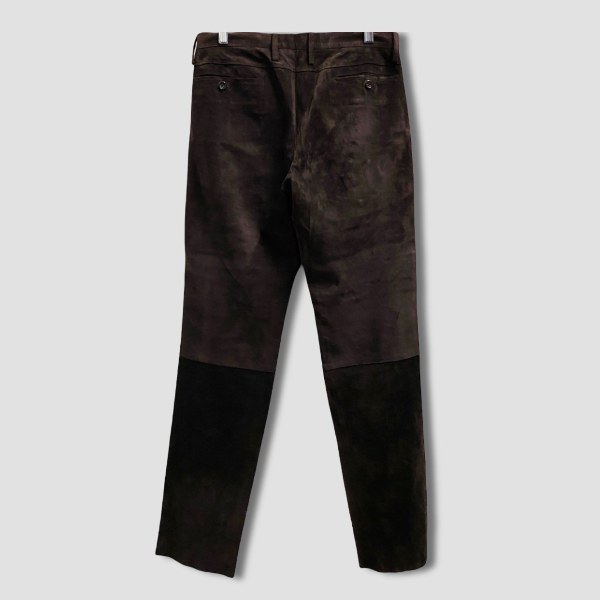 Jil Sander JIL SANDER Dark Brown Suede Leather Pants Size US 32 / EU 48 - 2 Thumbnail