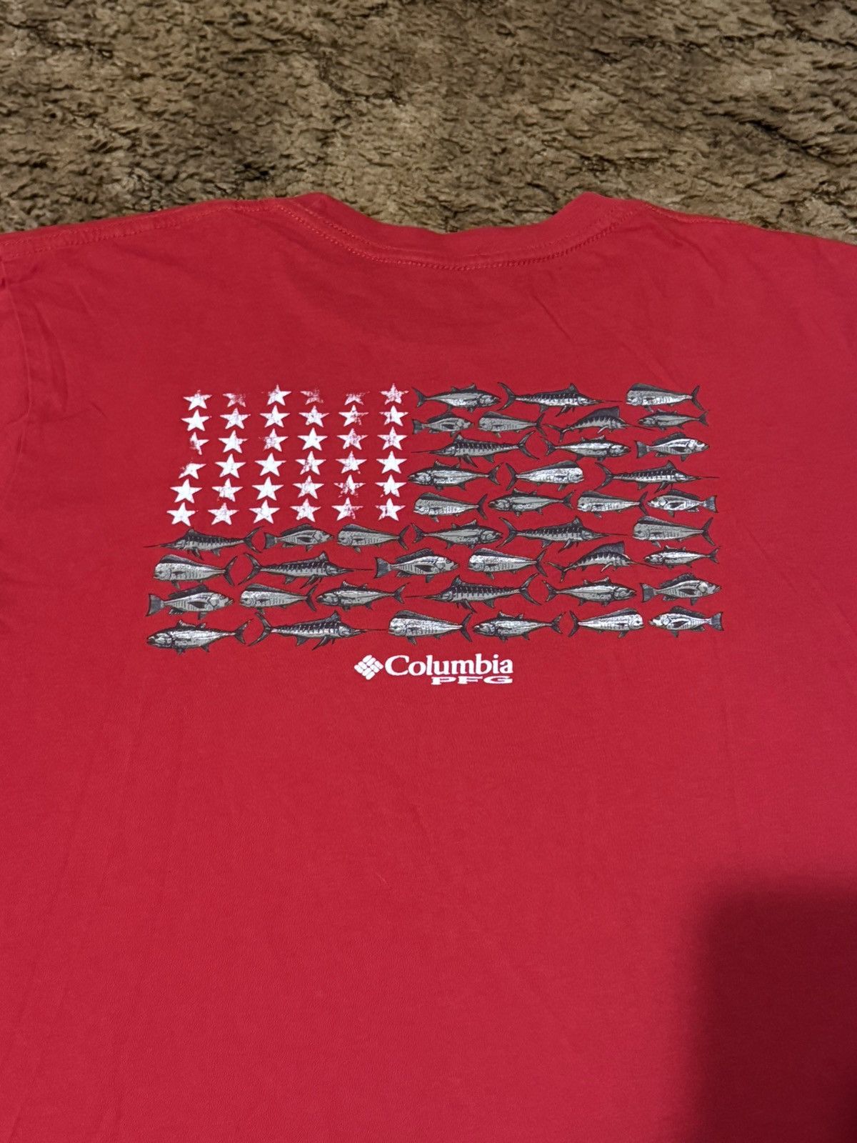 Columbia Columbia PFG American Flag Fishing T-Shirt Tee Red Large Size US L / EU 52-54 / 3 - 2 Thumbnail