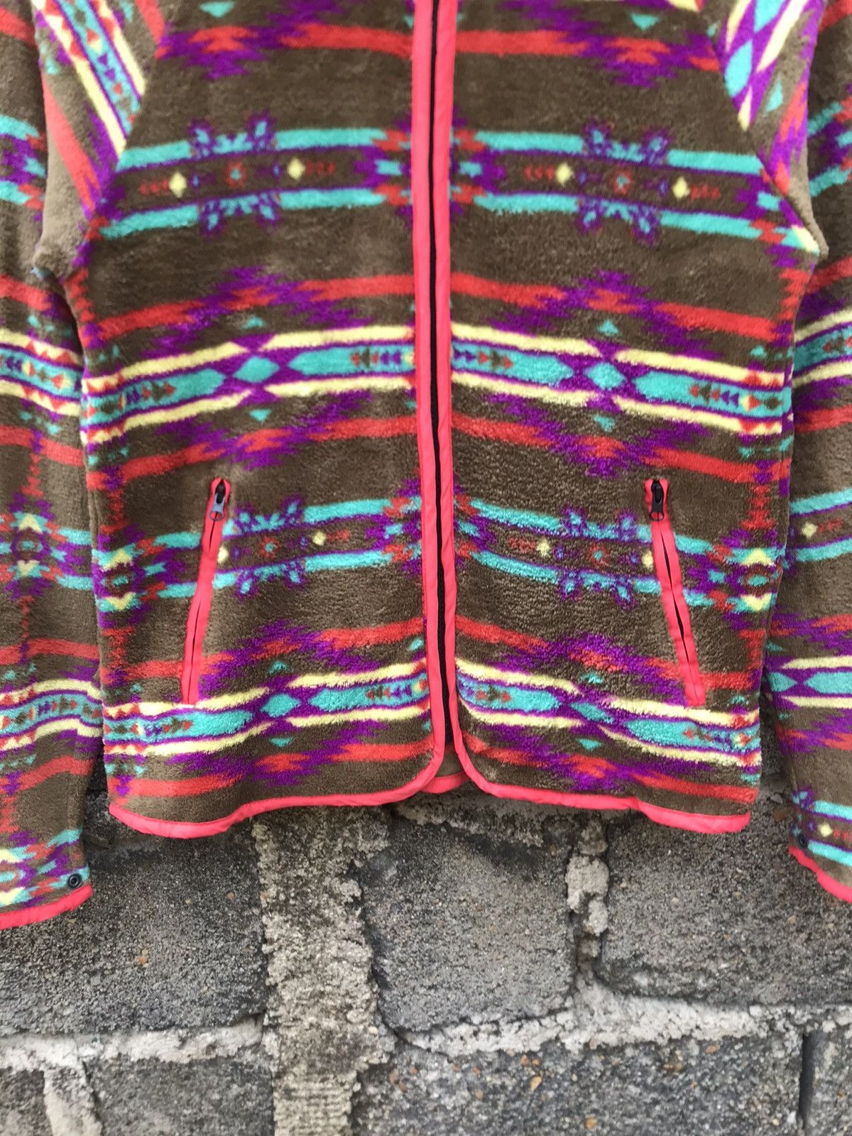 Japanese Brand × Native 💥Vintage Titicaca Fleece Mulitcolour Hoodie Jacket Size M / US 6-8 / IT 42-44 - 4 Thumbnail
