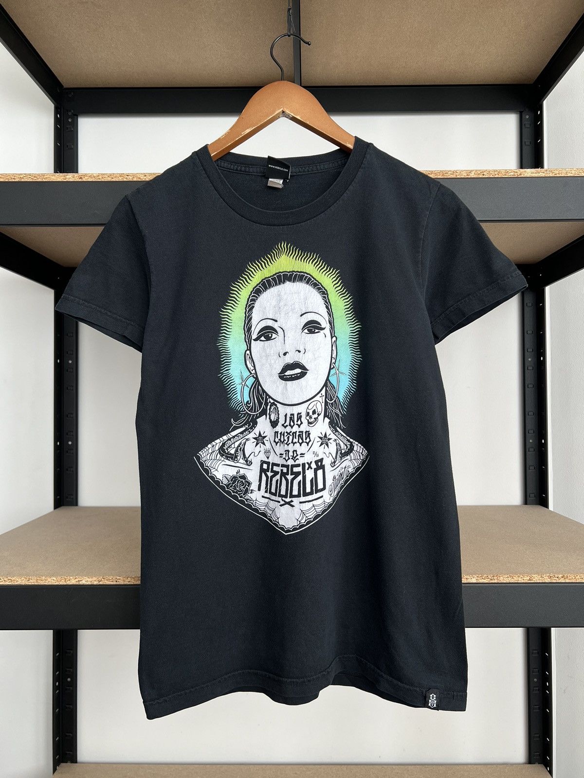 Rebel8 Vintage Rebel8 Tattoo Made in USA Women Black T-shirt Size L / US 10 / IT 46 - 1 Thumbnail