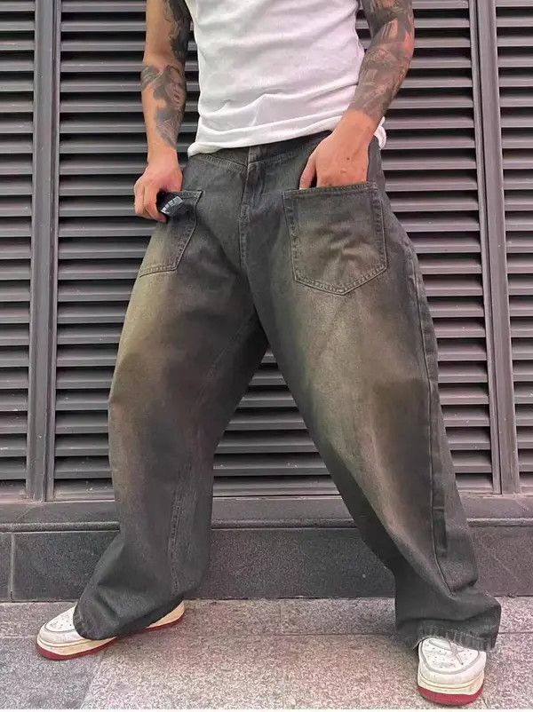 Japanese Brand VIBE Street grunge hip hop washed heavy jeans Size US 34 / EU 50 - 5 Thumbnail