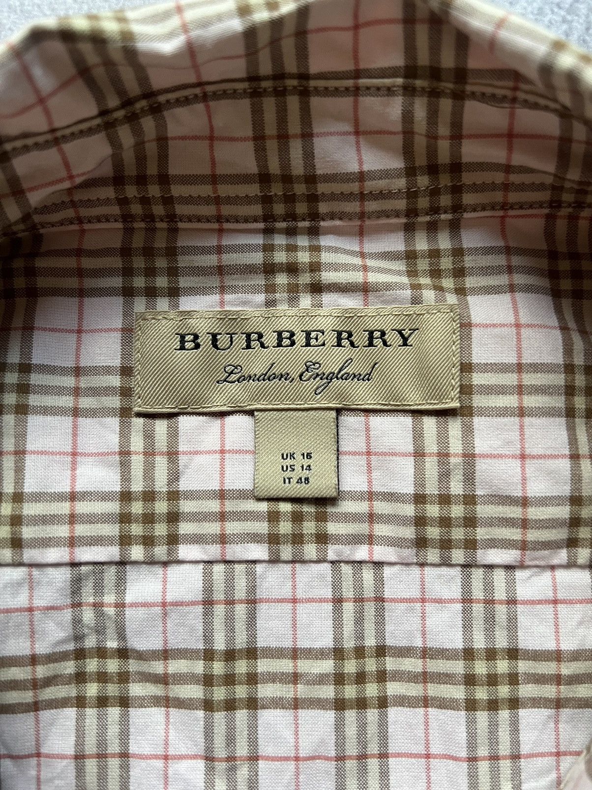 Burberry × Designer Burberry Nova Check Women’s Shirt Uk16 US14 Size XL / US 12-14 / IT 48-50 - 8 Thumbnail