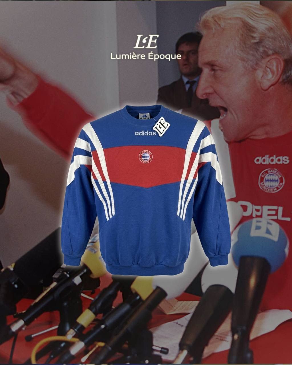 Adidas Vintage Mens Adidas 1995-96 FC Bayern Munich Sweatshirt Size US S / EU 44-46 / 1 - 1 Thumbnail