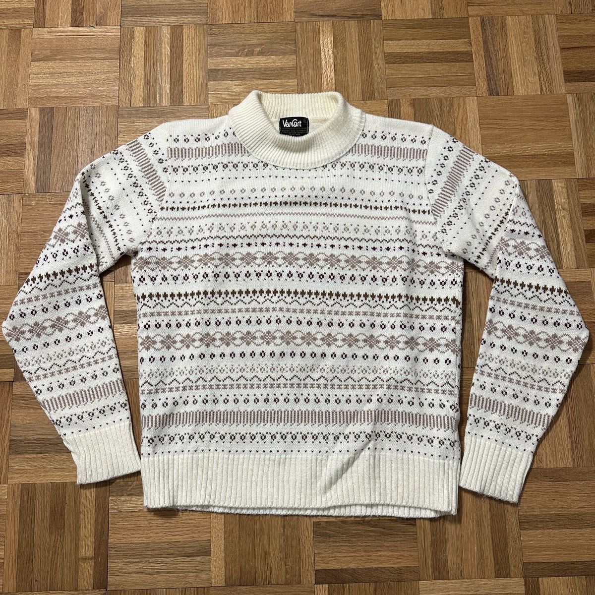 Vintage Vintage Van Cort turtleneck sweater Size US XL / EU 56 / 4 - 1 Thumbnail