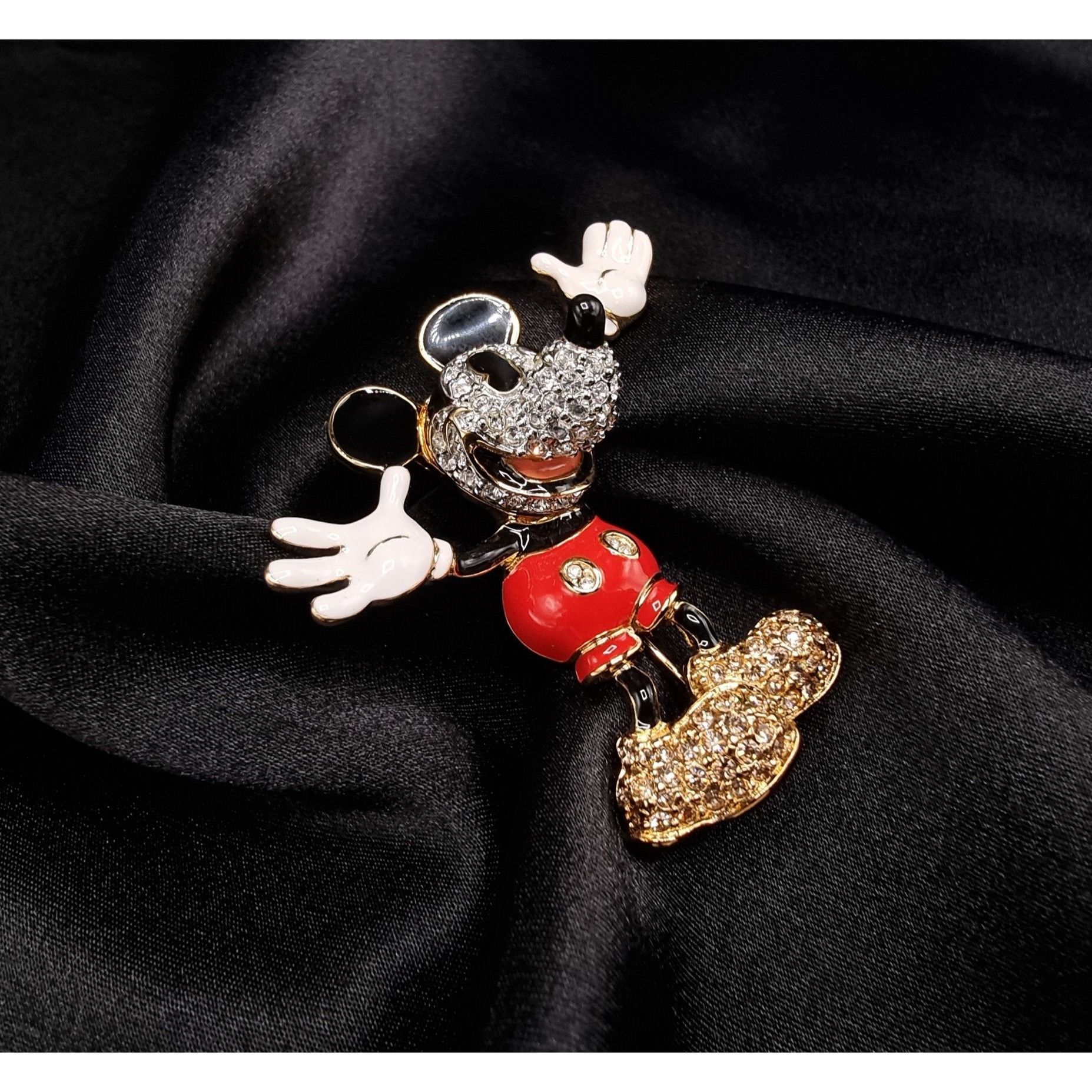 Disney Rare Vintage Limited Edition Swarovski Disney Mickey Mouse B Size ONE SIZE - 1 Thumbnail