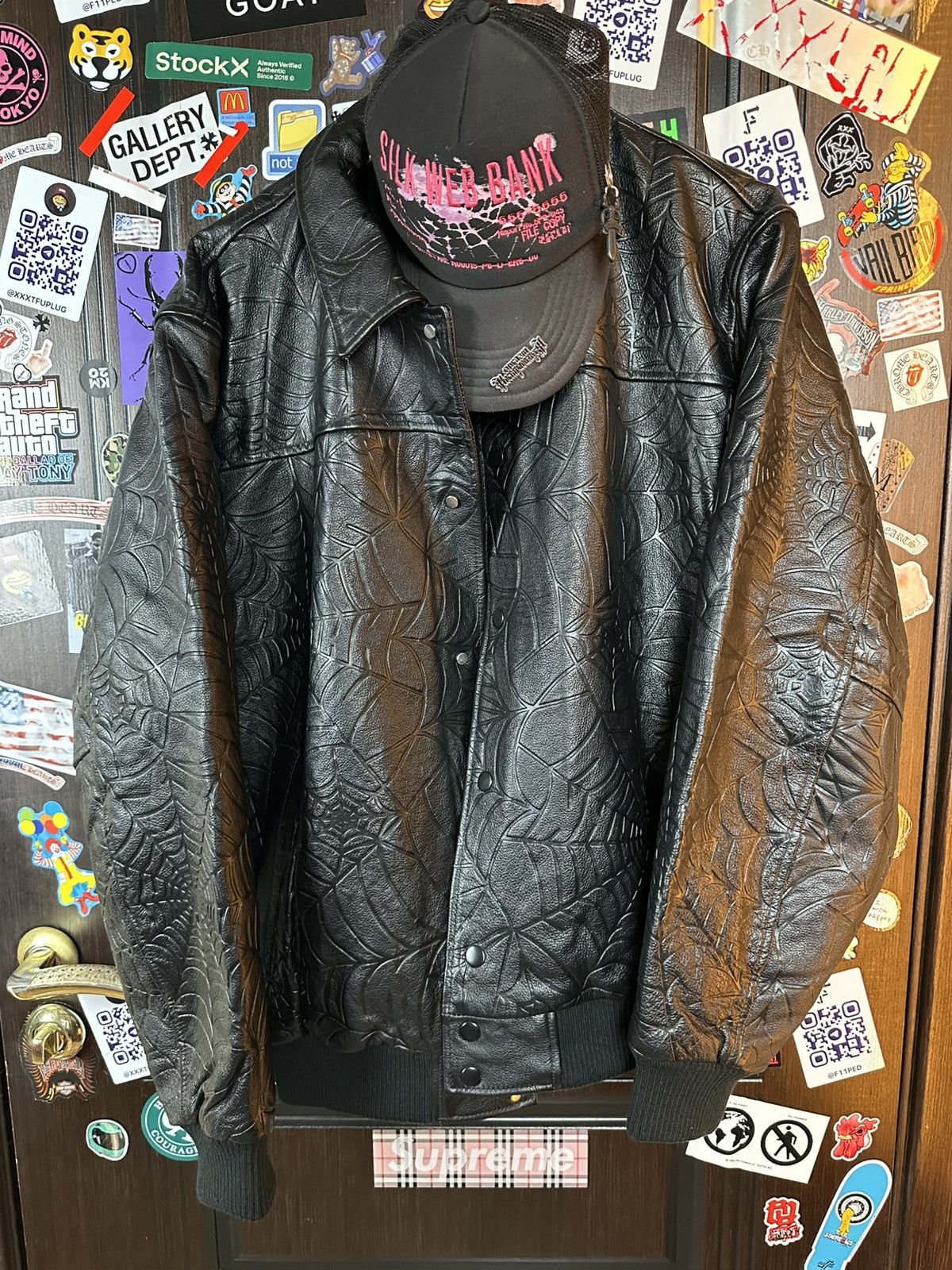 Sp5der Sp5der Worldwide Leather Web Jacket Size US L / EU 52-54 / 3 - 1 Thumbnail