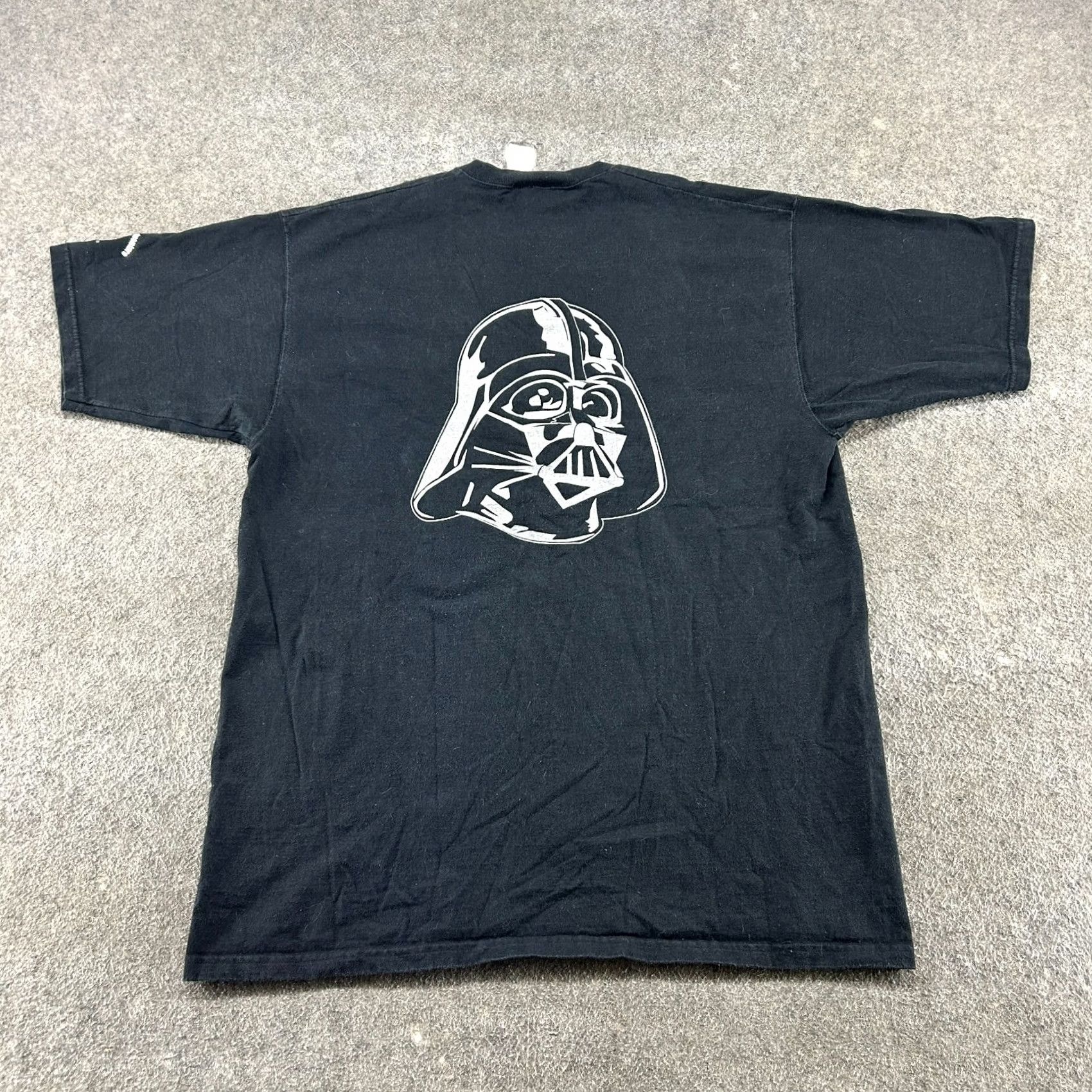 Star Wars VINTAGE Star Wars Shirt Mens XL Black Darth Vader 90s Video Game Trilogy Edition Crew Neck Short Sleeve T-Shirt Matte Knit Cotton Black Mens XL Size US XL / EU 56 / 4 - 2 Thumbnail