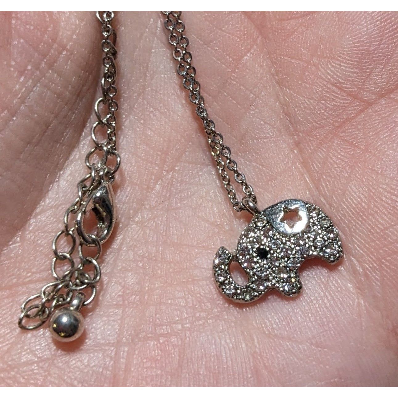 Other Minimalist Rhinestone Elephant Necklace Size ONE SIZE - 10 Thumbnail