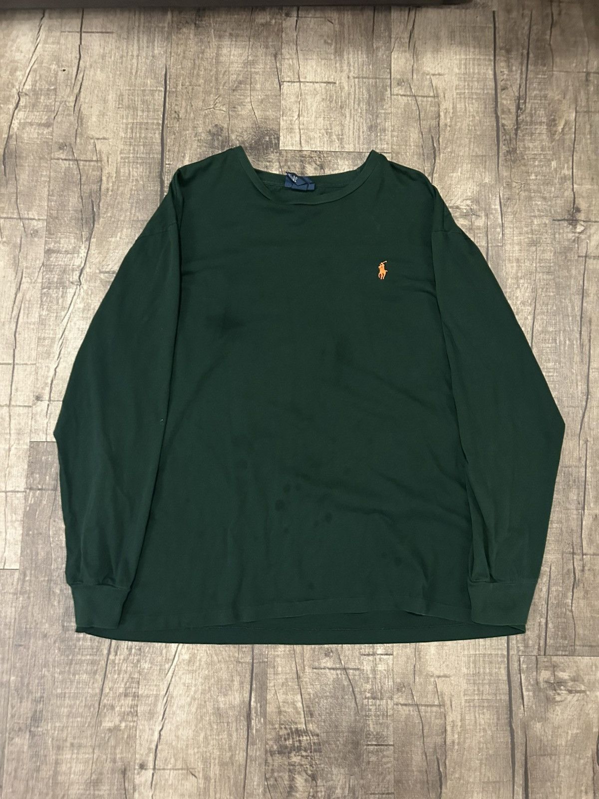 Polo Ralph Lauren Vintage 90s Polo Ralph Lauren Long Sleeve Shirt Green XL Y2K Size US XL / EU 56 / 4 - 1 Thumbnail