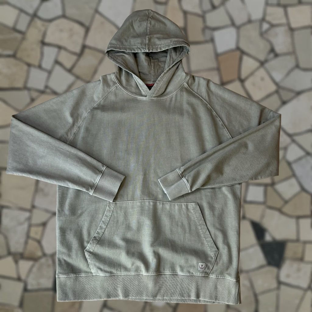 Vintage Iron & Resin Hoodie Long Sleeve Men’s 2XL Tan Solid Hooded Pocket Lightweight Pullover Casual Active Size US XXL / EU 58 / 5 - 1 Thumbnail