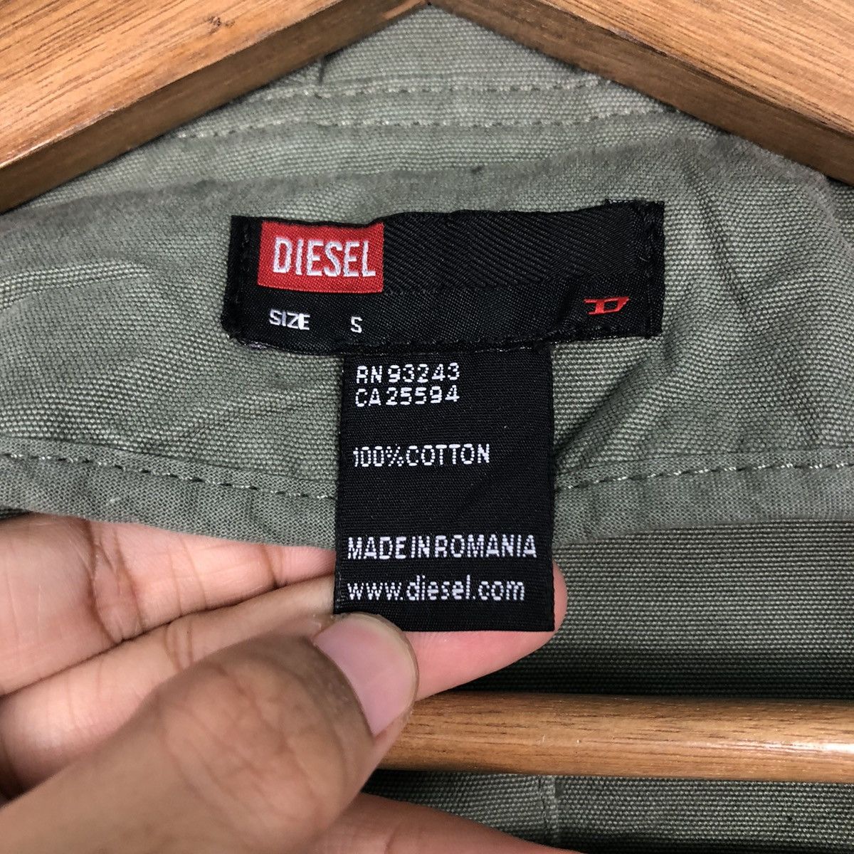 Diesel 📌Vintage Biker Military Jacket Diesel Double Collar Size US S / EU 44-46 / 1 - 18 Thumbnail