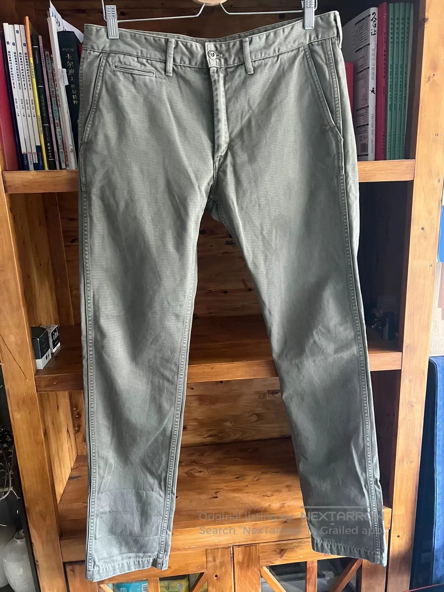 Visvim olive green military officer pants size 33. Size US 33 - 2 Thumbnail