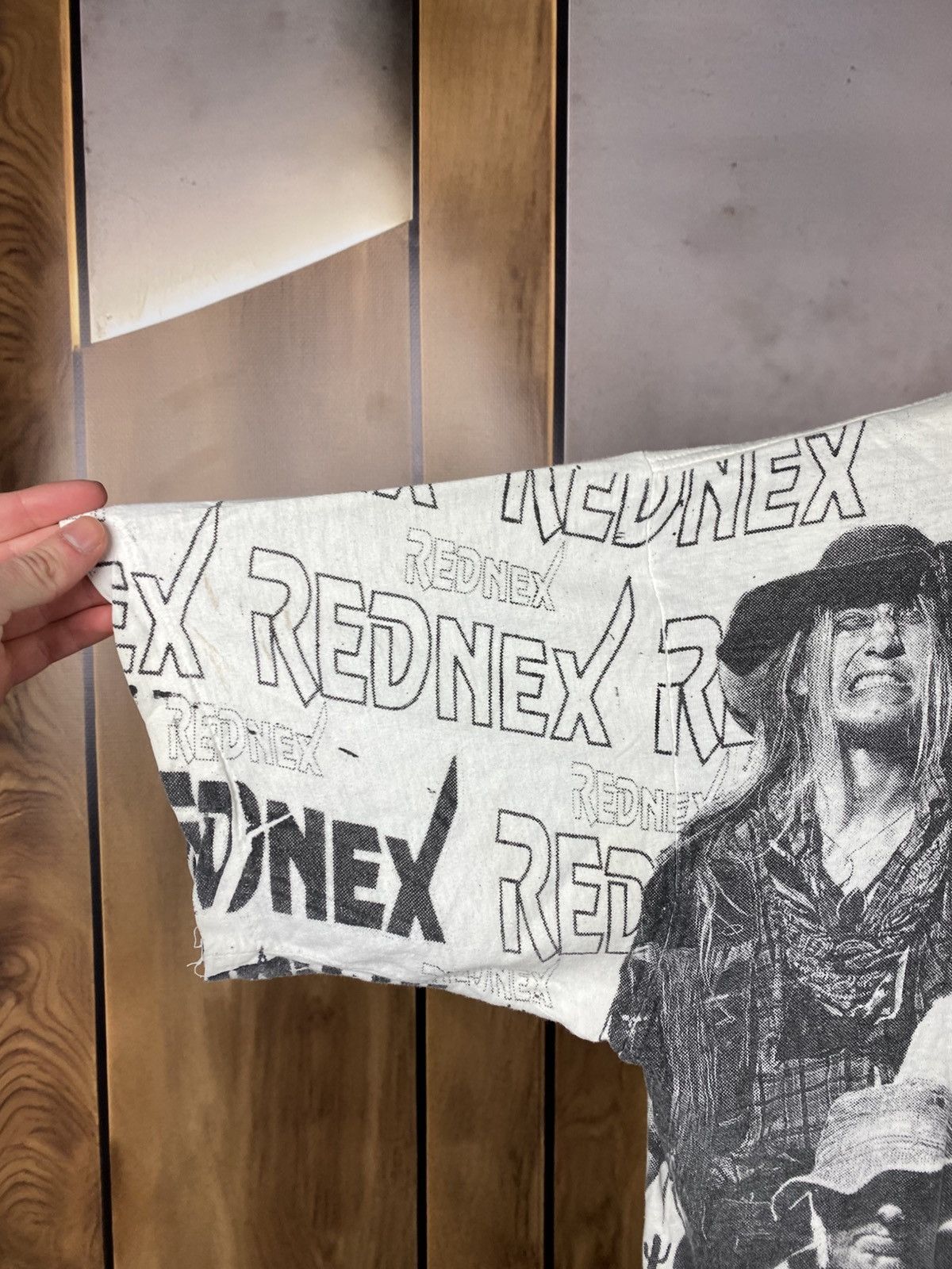 Band Tees 🎸Vintage 90s T-Shirt Rednex Overprint VTG Eye Pop Tee🎸 Size US XXL / EU 58 / 5 - 5 Thumbnail