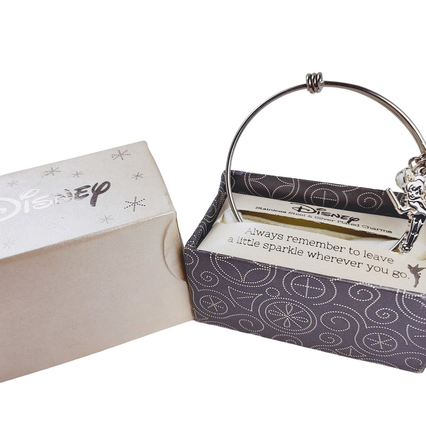 Disney Disney Tinker Bell Bracelet Silver Plated Charm w Star NIB Size ONE SIZE - 1 Thumbnail