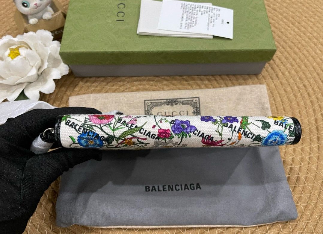 Balenciaga × Gucci Gucci x Balenciaga flowers print wallet Size ONE SIZE - 10 Thumbnail