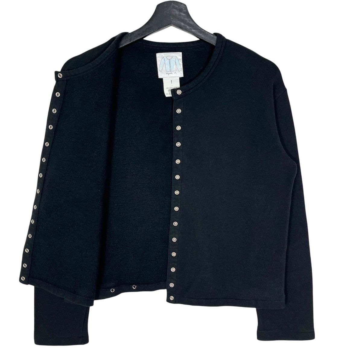 Designer × agnes b. Agnes B. Pearl Snap Button Cardigan Size S / US 4 / IT 40 - 5 Thumbnail