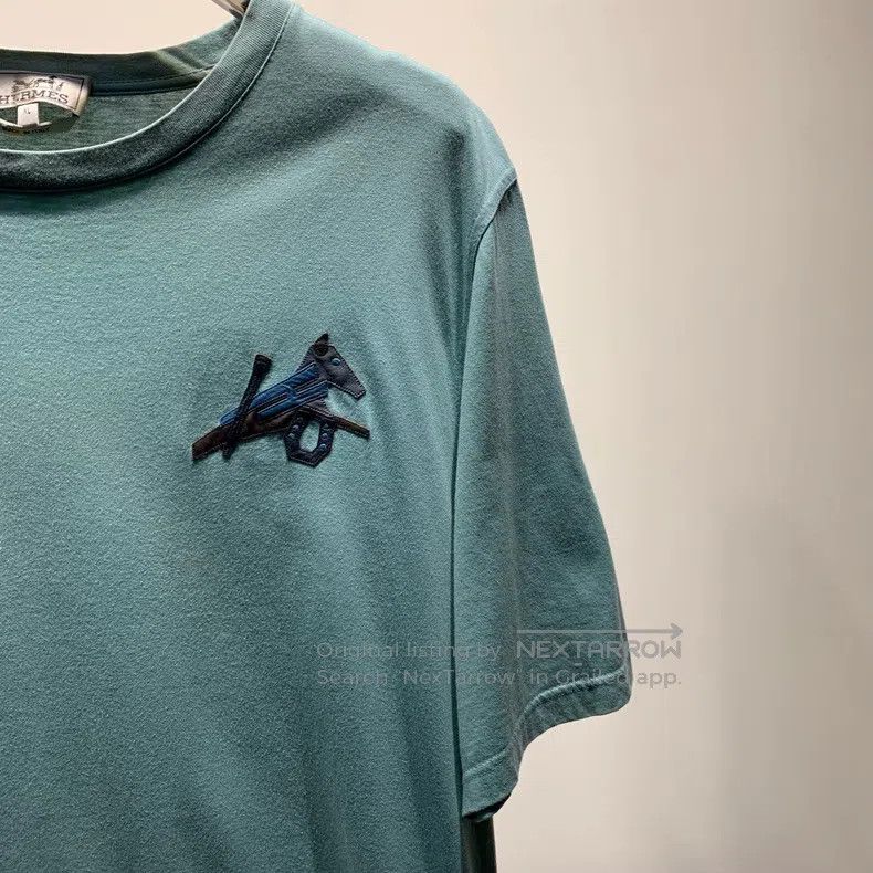 Hermes Hermes Front Patched Printed Short Sleeve Size US XL / EU 56 / 4 - 6 Thumbnail