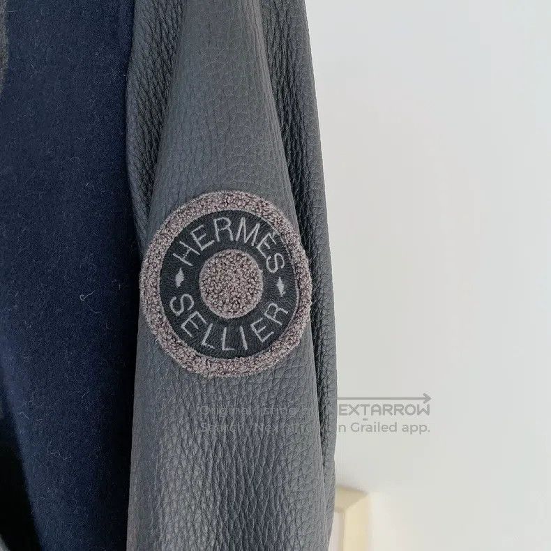 Hermes Hermes Cashmere and leather short coat Size XXS / US 00 / IT 34 - 5 Thumbnail