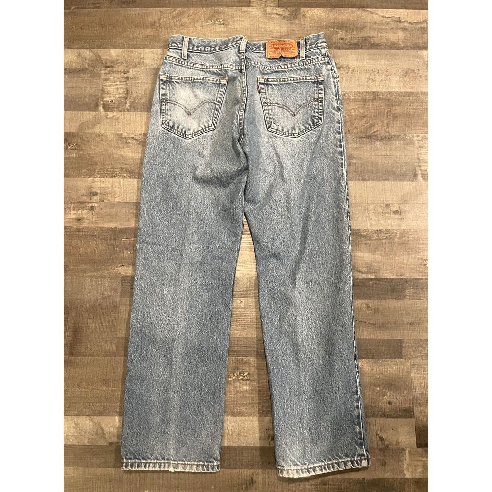 Levi's VTG Levi’s 505 Jeans Regular Fit Straight Leg 34x30 Mens Light Wash Denim Cotton Blue 90s Grunge USA Fat ??? Size US 34 / EU 50 - 4 Thumbnail