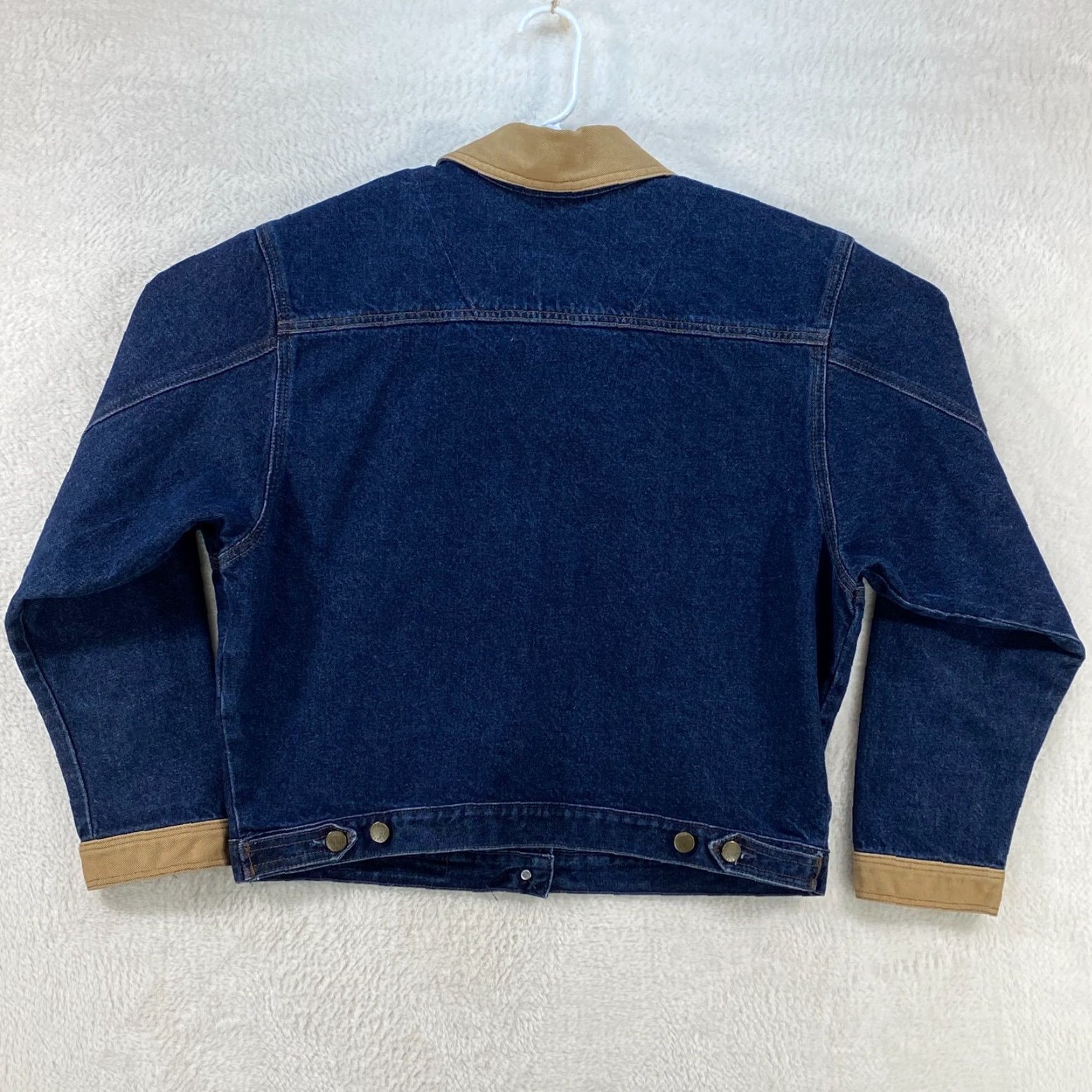 Vintage VINTAGE Authentic Rockies Jeanswear Western Button Up Blue Denim Jean Jacket Med Jacket Unisex Adults M Blue 90s Western Mens Womens Girls Boys Size US 31 - 2 Thumbnail