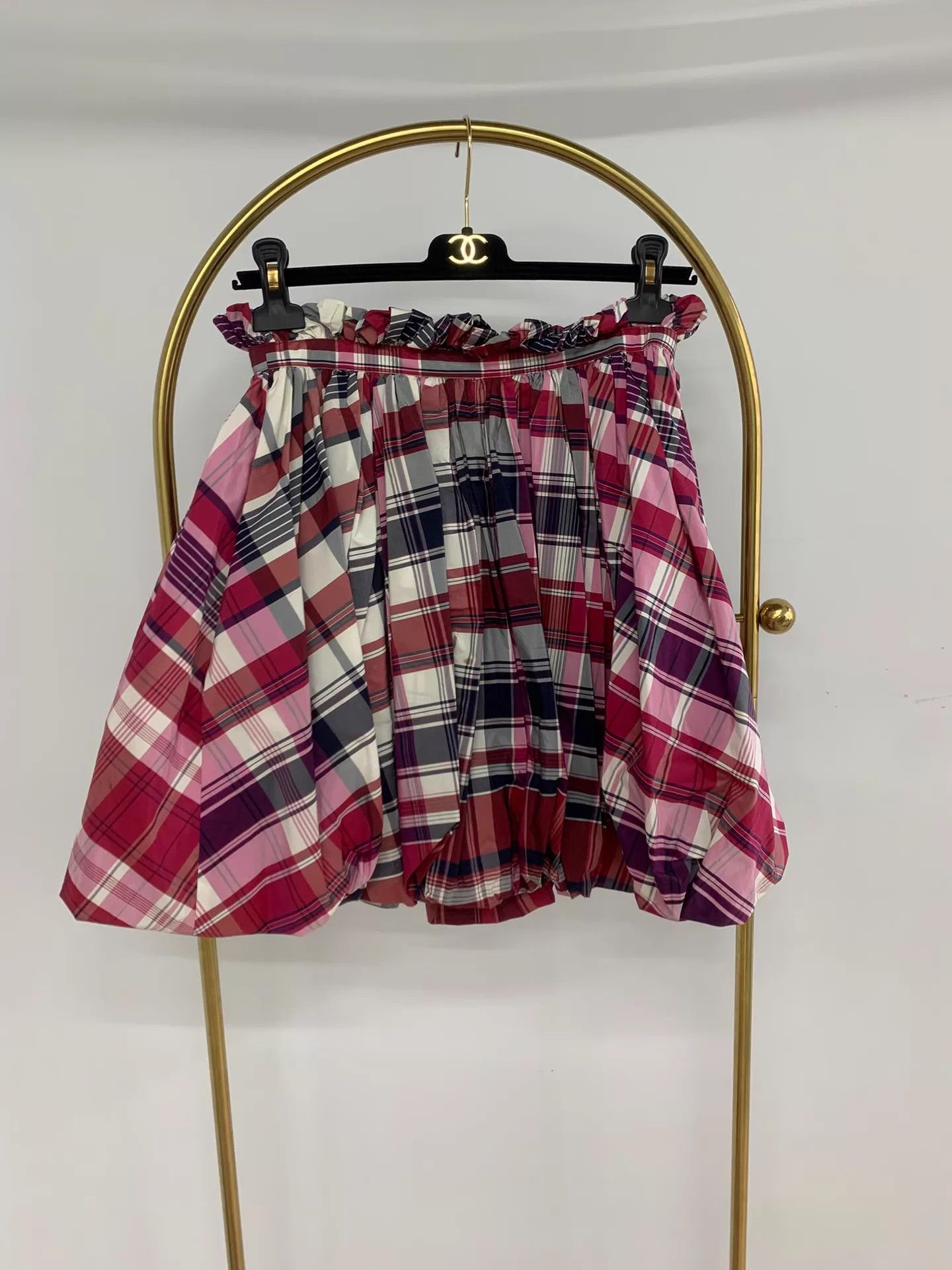 Alexander McQueen Alexander McQueen Red Plaid Puff Skirt 40 New Size 27" / US 4 / IT 40 - 1 Thumbnail