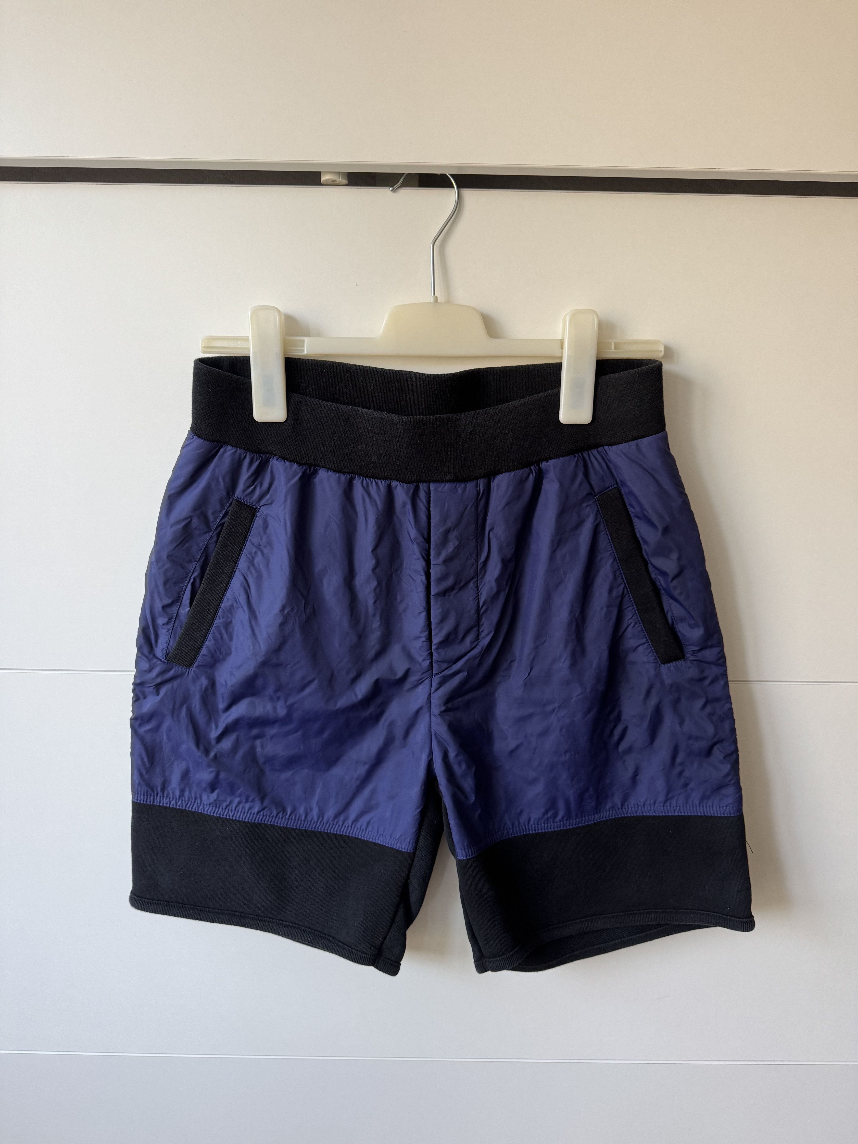 Acne Studios [S] Michigan Panelled Jersey Shorts in Navy (SS14) Size US 30 / EU 46 - 1 Thumbnail