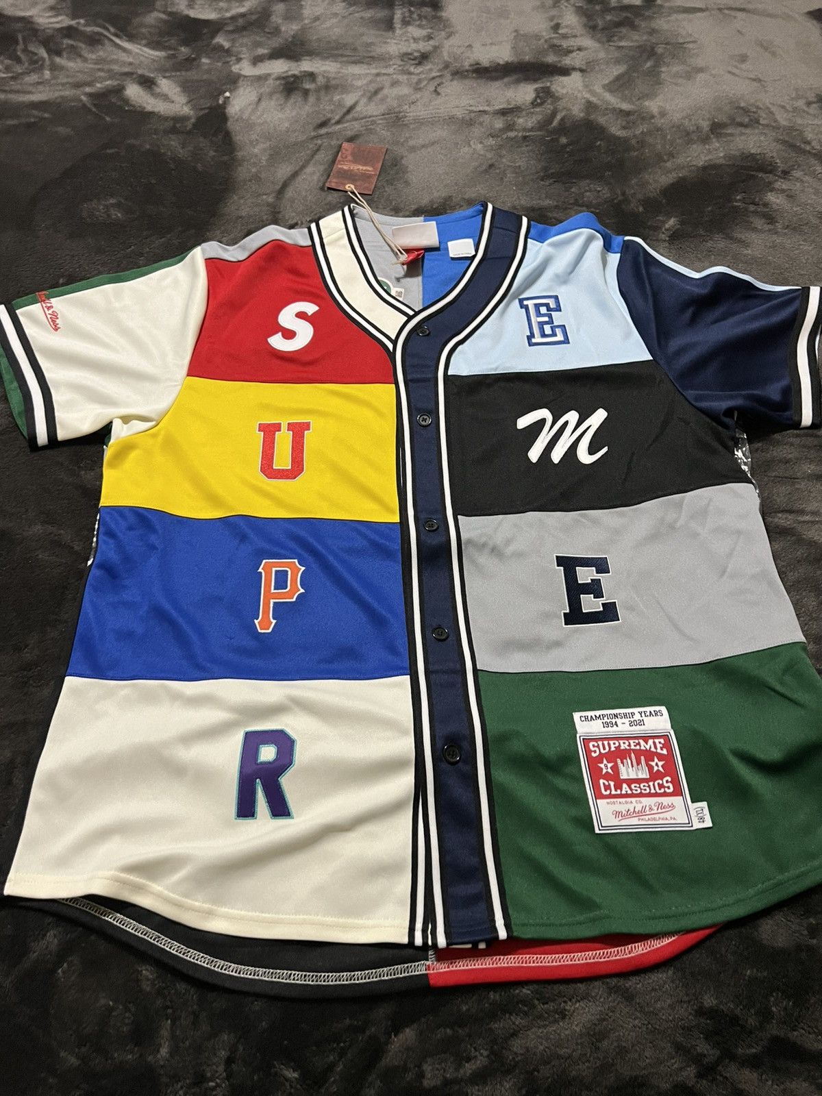 Supreme 🔥FW21 SUPREME PATCHWORK JERSEY MENS XL BRAND NEW🔥🔥 Size US XL / EU 56 / 4 - 1 Thumbnail