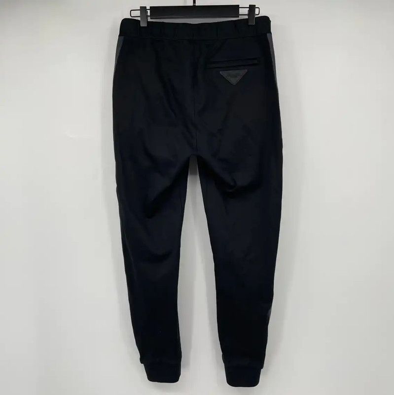 Prada Prada Black Cotton Casual Pants for Men Size US 27 - 1 Thumbnail