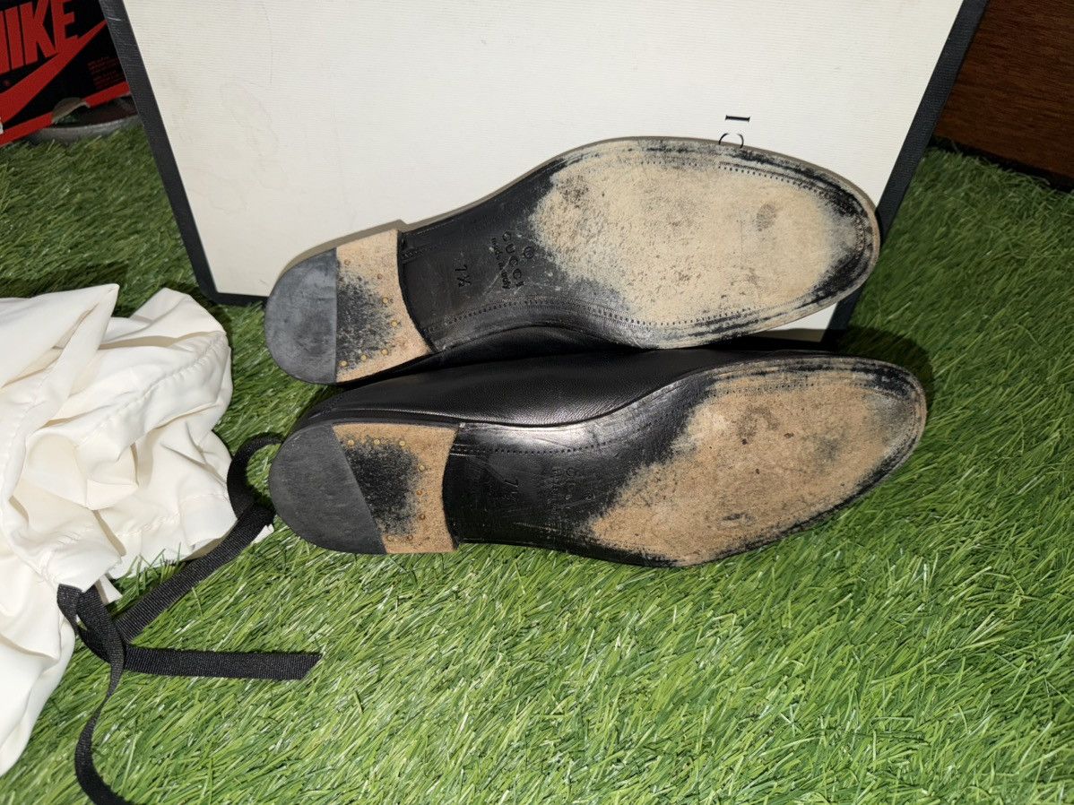 Gucci Gucci Snake Black Leather Horsebit Mens Loafers Size US 8.5 / EU 41-42 - 4 Thumbnail