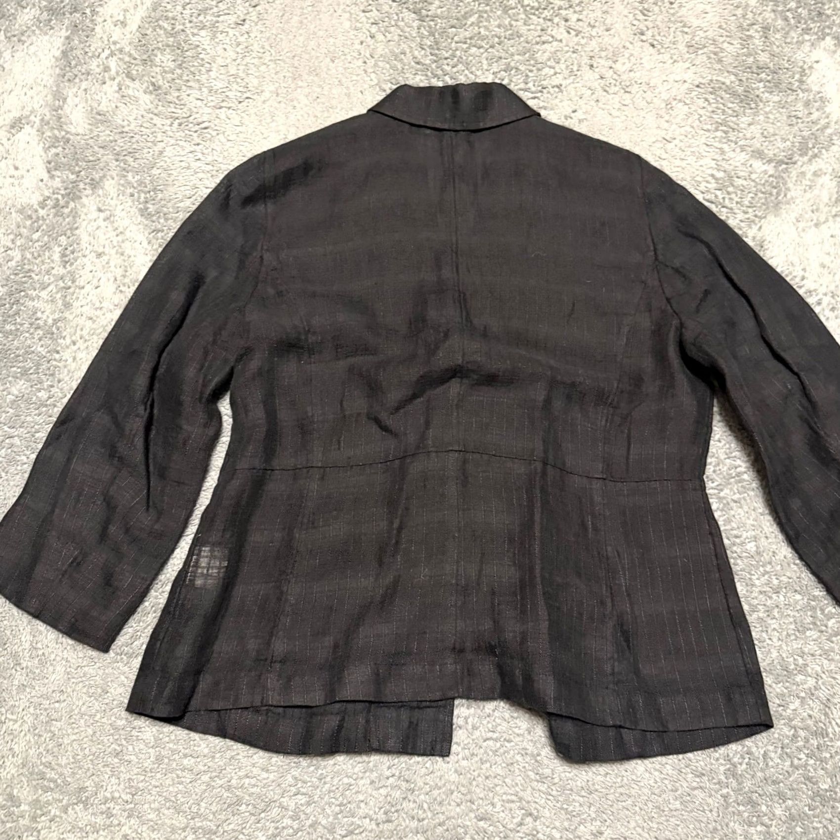Eileen Fisher Eileen Fisher Blazer Shirt Jacket Womens Small Black Minimalist Lightweight Size S / US 4 / IT 40 - 3 Thumbnail