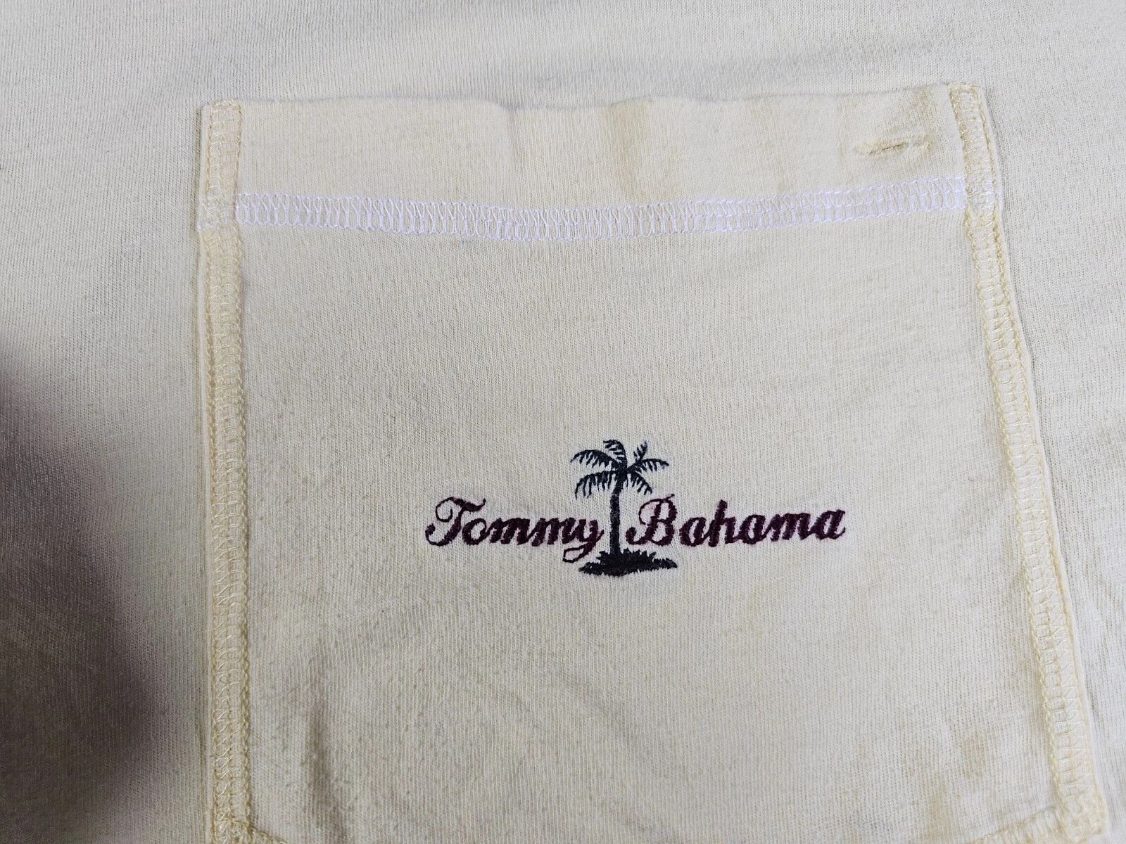 Tommy Bahama Tommy Bahama Relax Vintage Pocket Tee Yellow Cotton Macau XL Size US XL / EU 56 / 4 - 3 Thumbnail