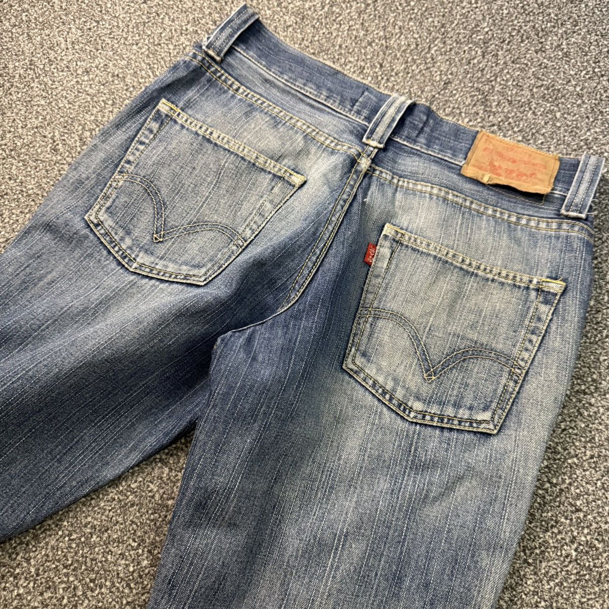 Beauty Beast 🔥🇯🇵 Japanese Distressed Levis 522 Slim Thrashed Pant Size 32" / US 10 / IT 46 - 6 Thumbnail