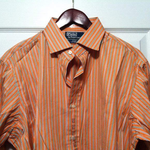 Polo Ralph Lauren POLO RALPH LAUREN MEN'S COTTON DRESS SHIRT SIZE: 16.5/34-35 Size US L / EU 52-54 / 3 - 1 Thumbnail