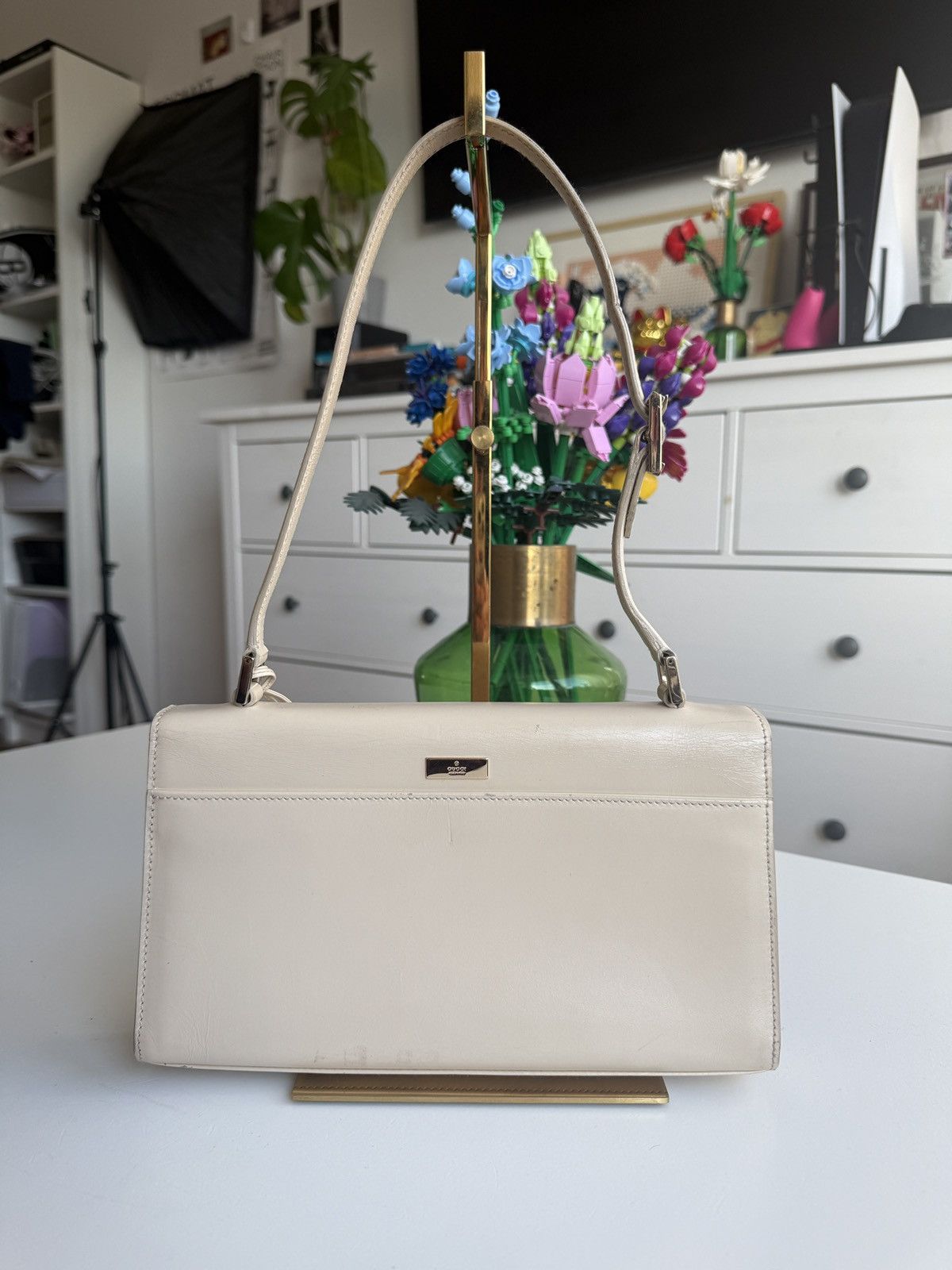 Designer × Gucci Vintage Gucci lady lock leather shoulderbag archive designer Size ONE SIZE - 2 Thumbnail
