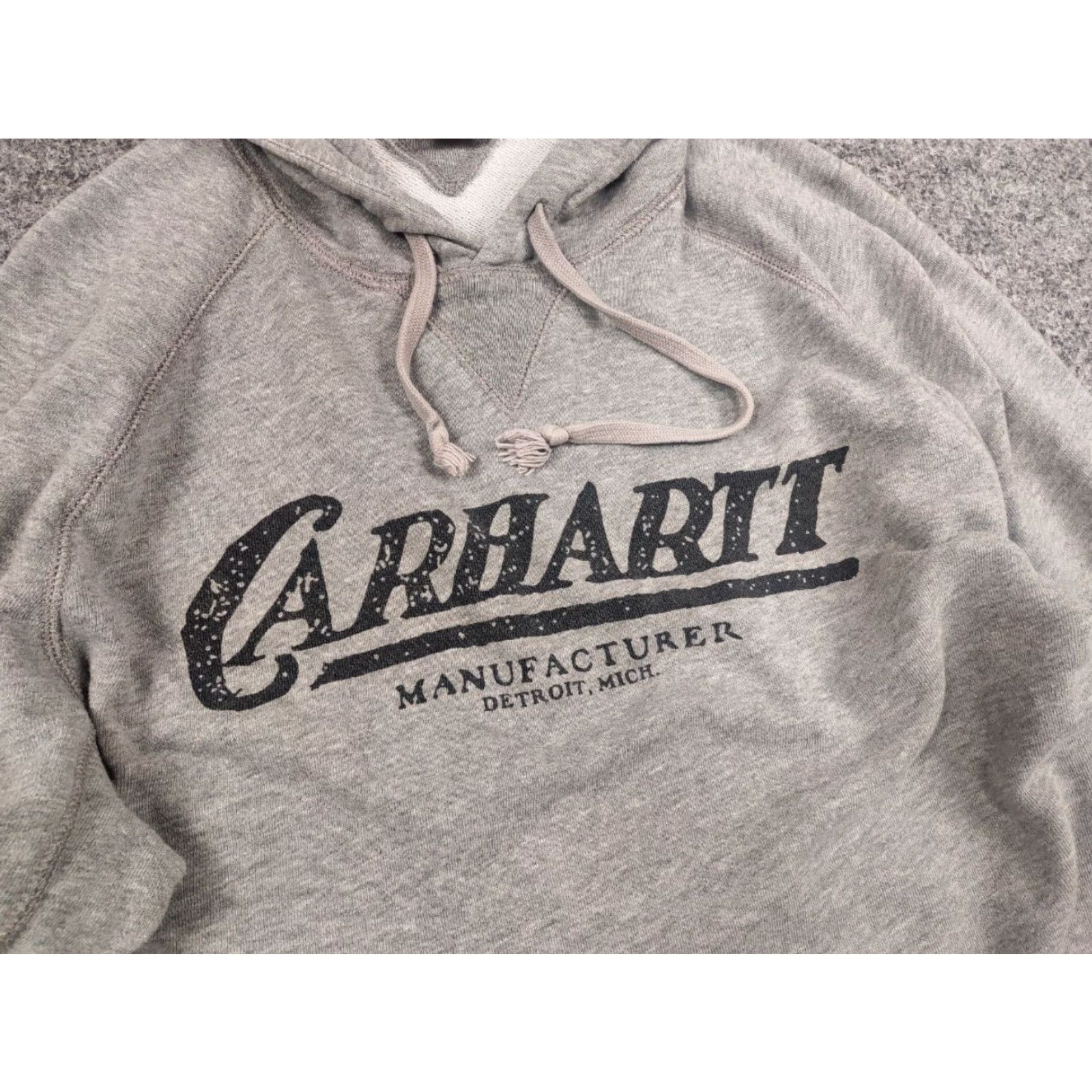 Carhartt Carhartt Union Made Gray Detroit Logo Hoodie Main Selling Point Logo Hoodie Men's S Gray Vintage No N/A Size US S / EU 44-46 / 1 - 5 Thumbnail